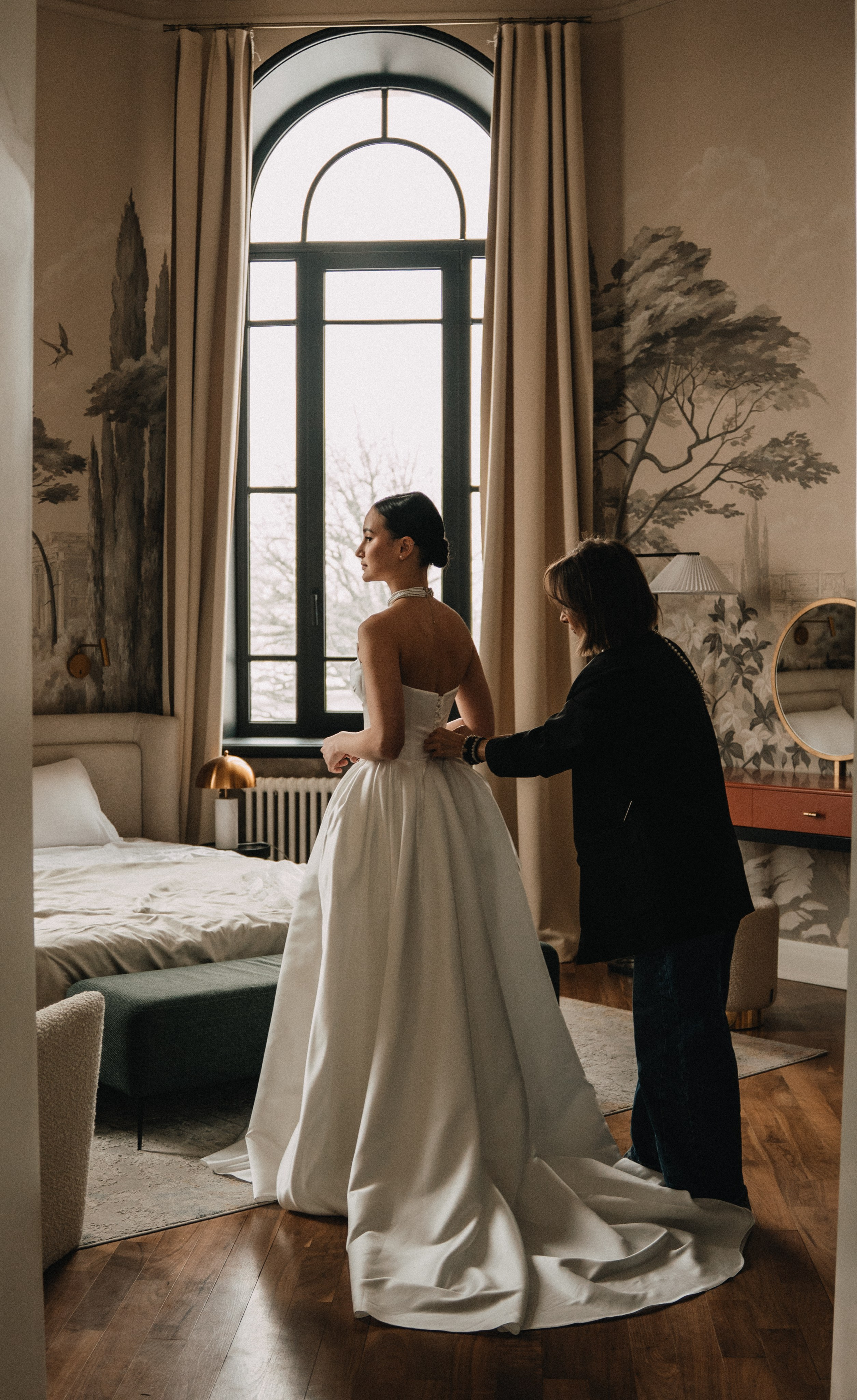 Свадебная фотосессия в Санкт-Петербурге. Утро невесты. особняк Балинского. Федосова Елизавета - свадебный фотограф СПб.