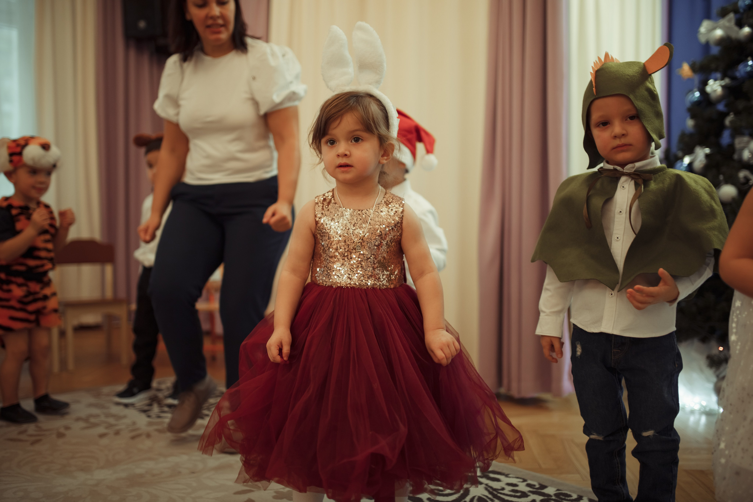 Новогодний утренник в детском саду. Семейный и детский фотограф в Москве Дорогова Екатерина