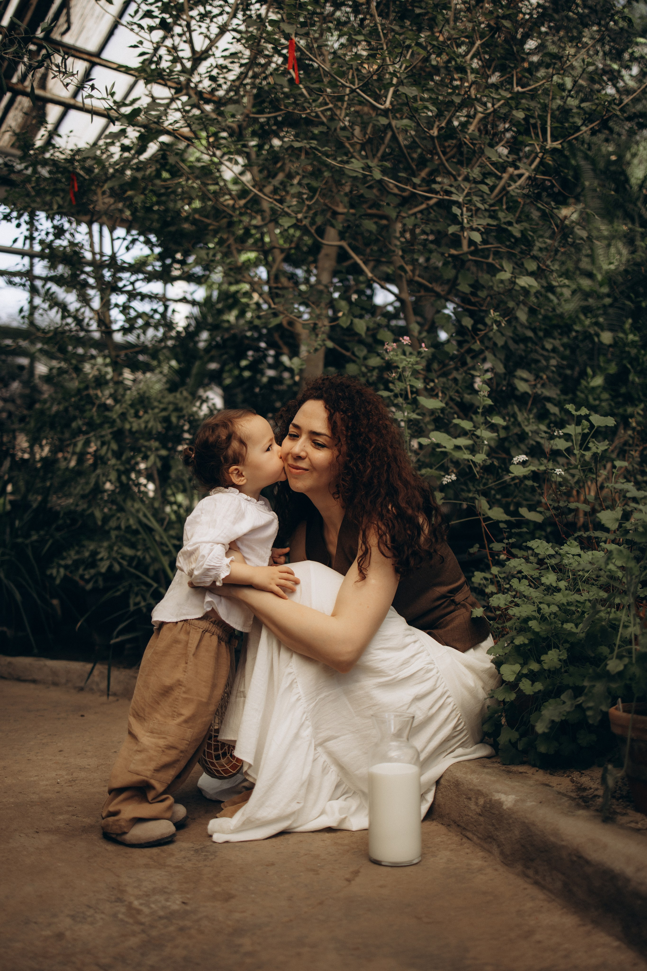 Прогулка по оранжерее. Семейный фотограф в Москве Ксения Аганина