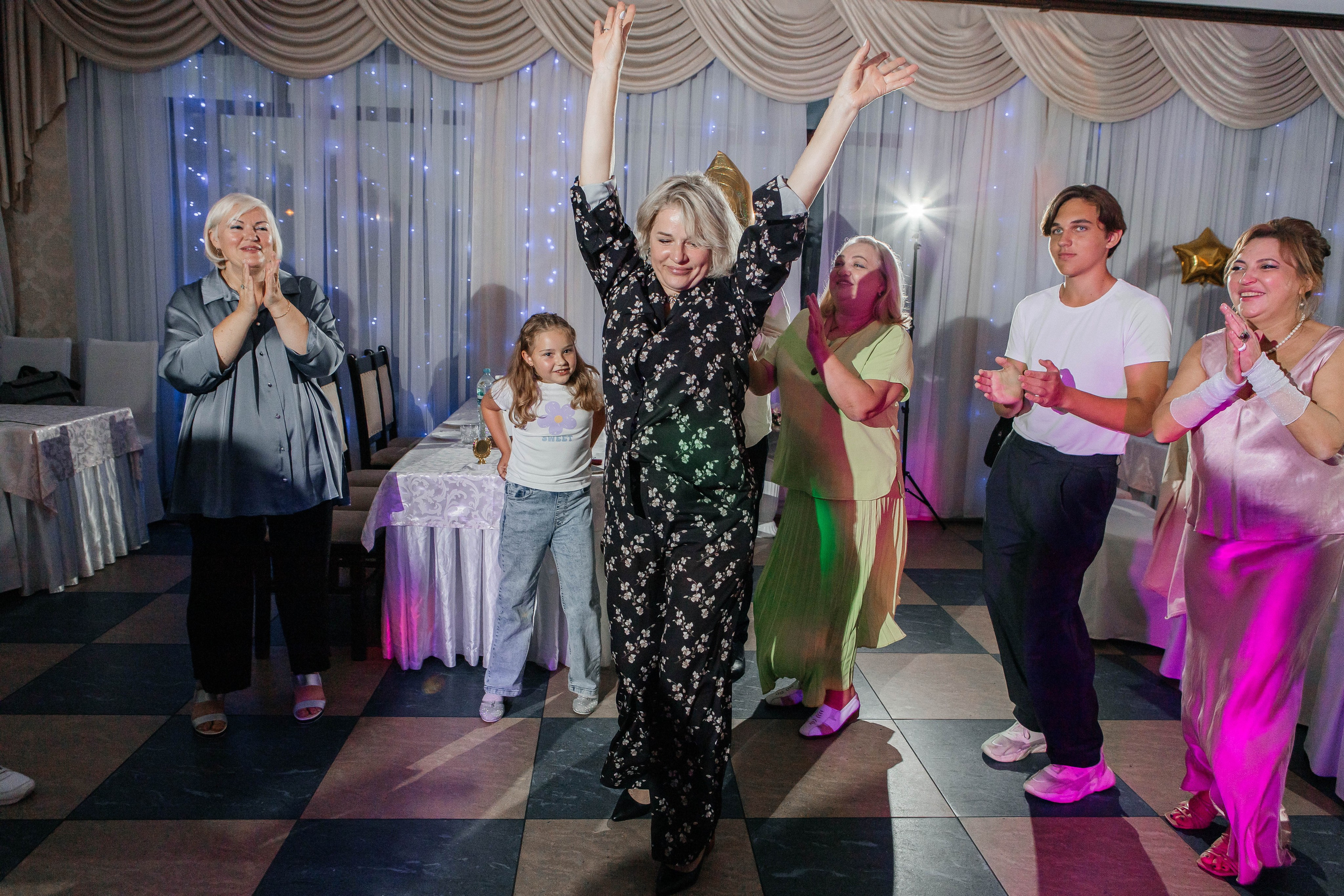 Юбилей в ресторане «Венеция». Свадебный семейный фотограф в Санкт-Петербурге СПб Евгения Гинзбург