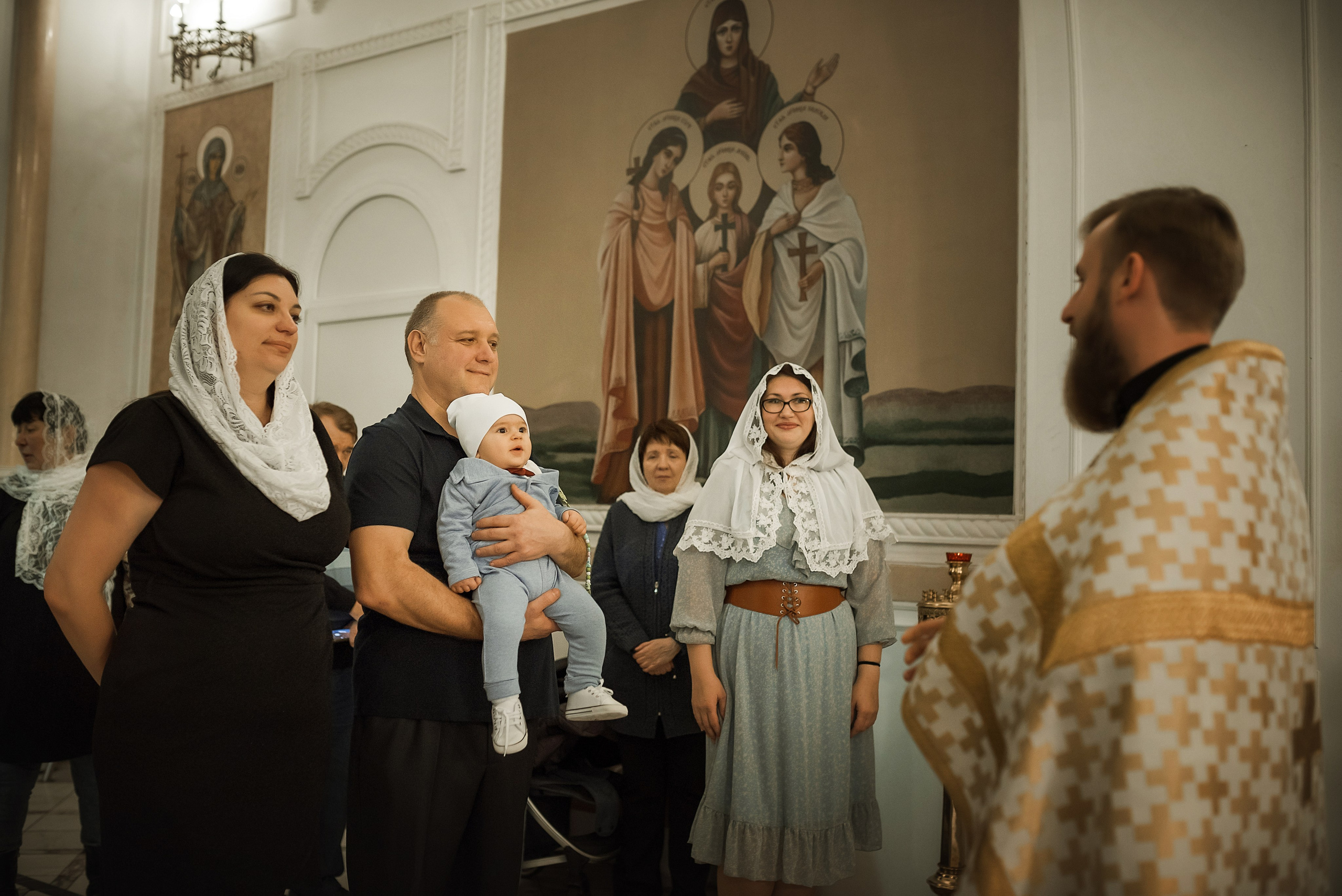 Крещение Семёна _ Храм святой вмч. Екатерины. Семейный фотограф в Ростове-на-Дону Татьяна Литвинова