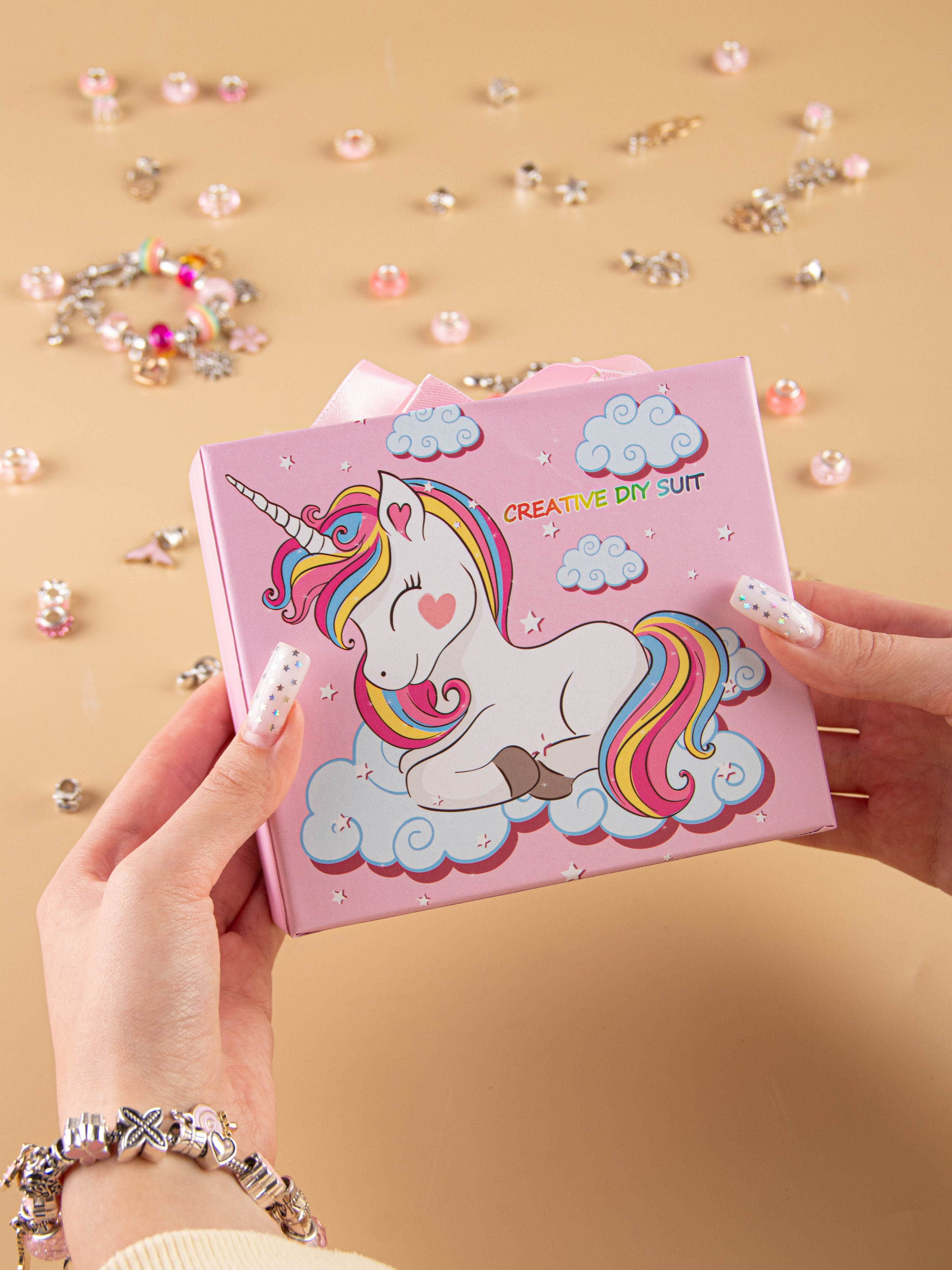 Наборы по созданию браслетов (розовый). «Матрица»