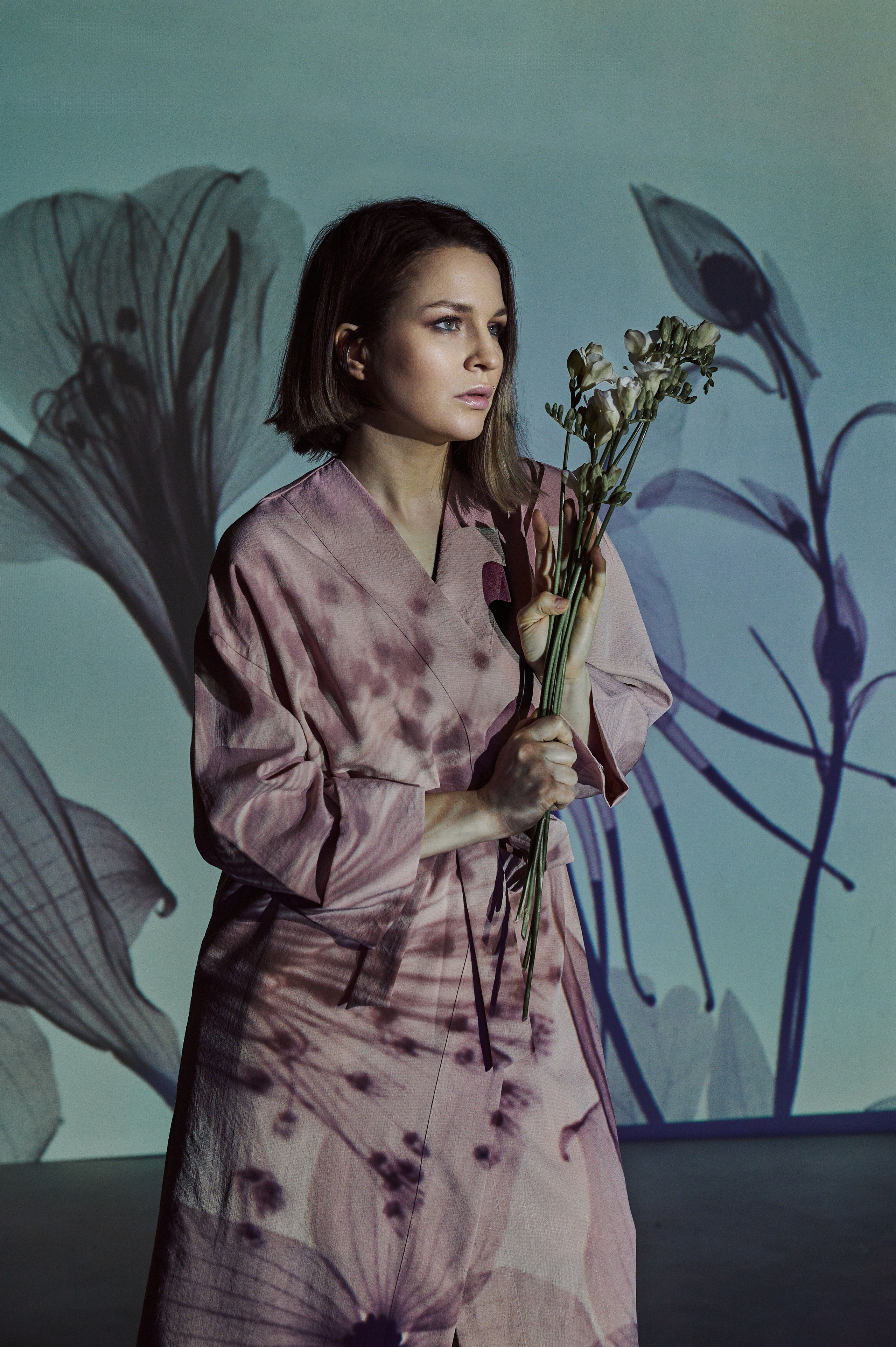 Фотосессия Ксении с проектором