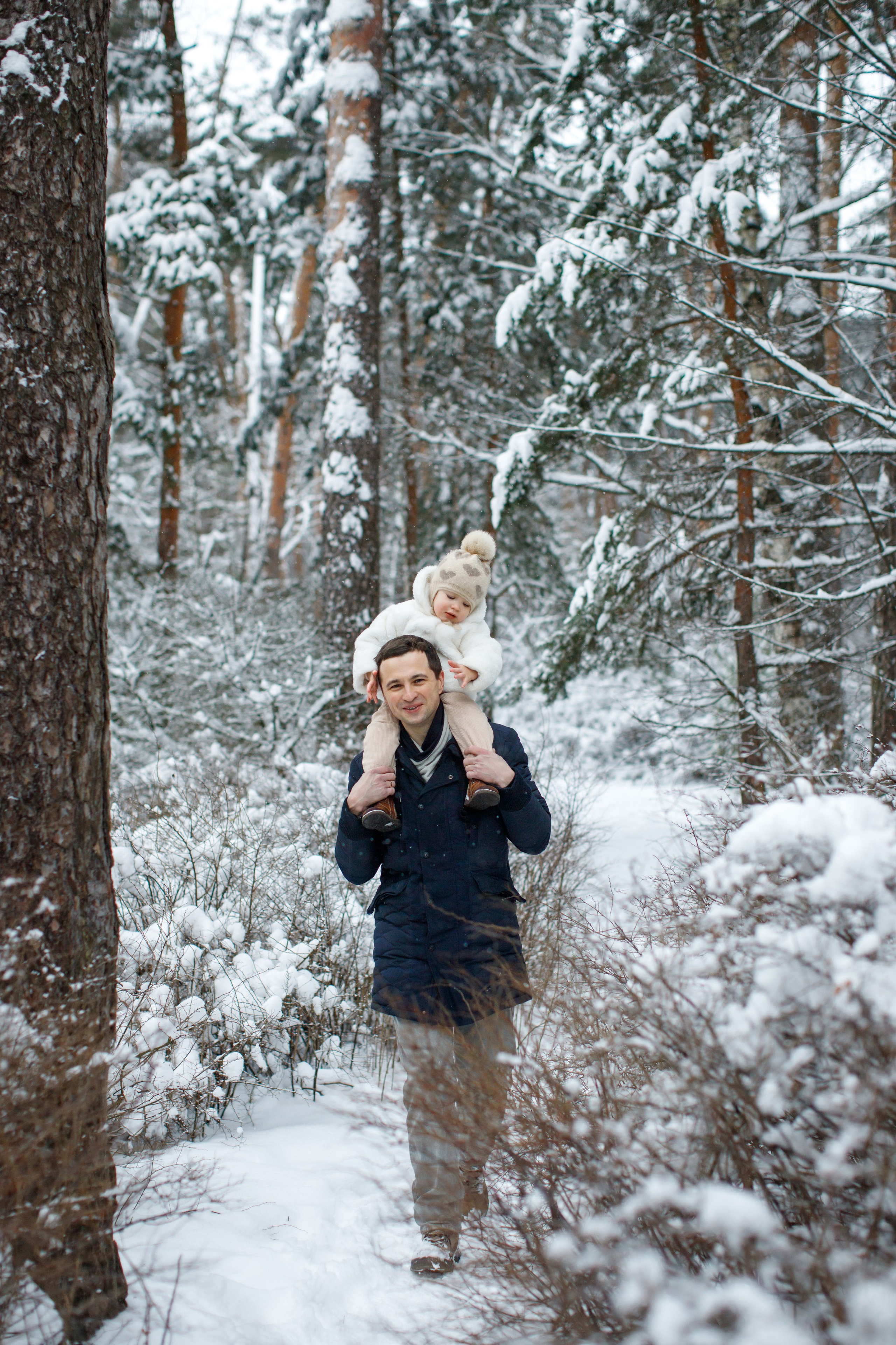Зимние объятия. Детский и семейный фотограф Мария Киселёва. Москва