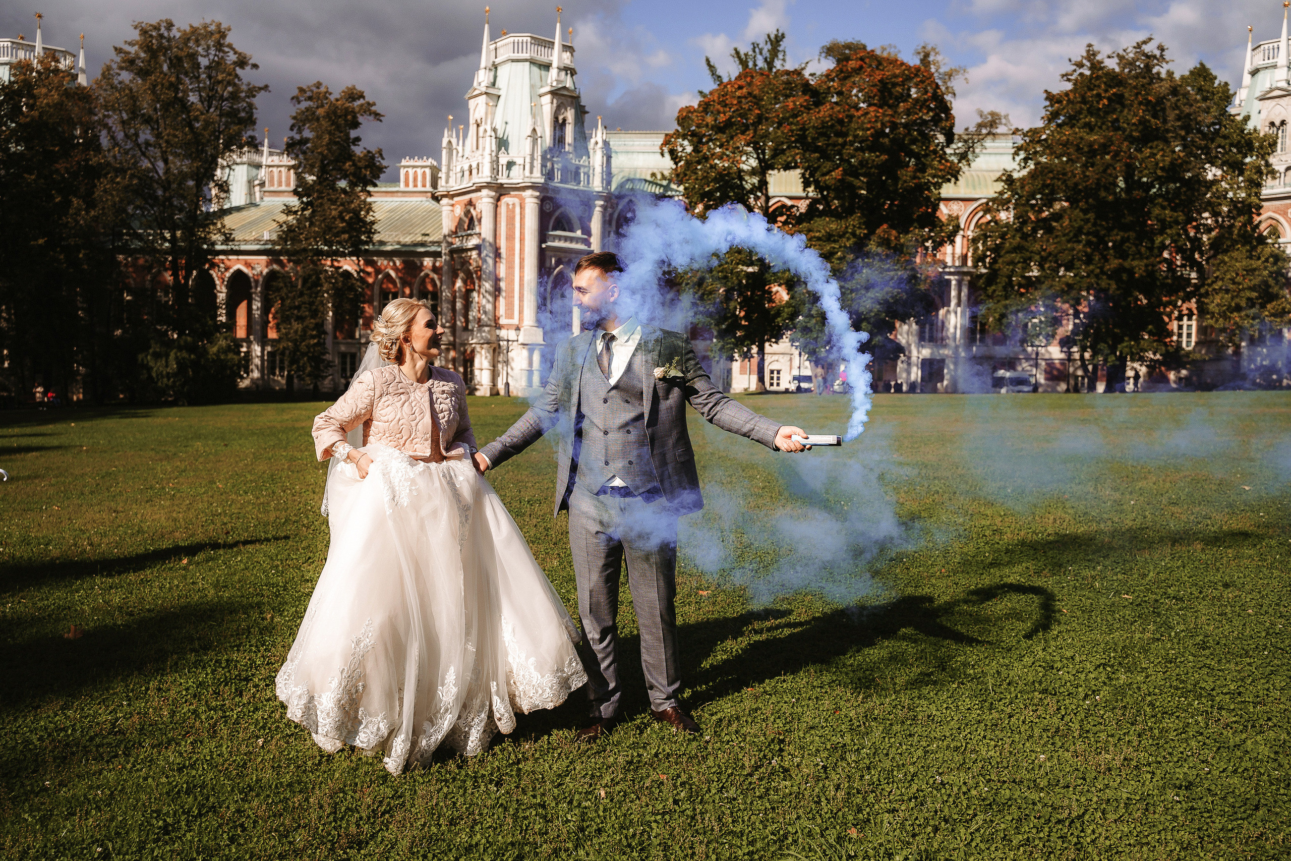 Свадебная фотосессия в Царицино для Юлии и Надира