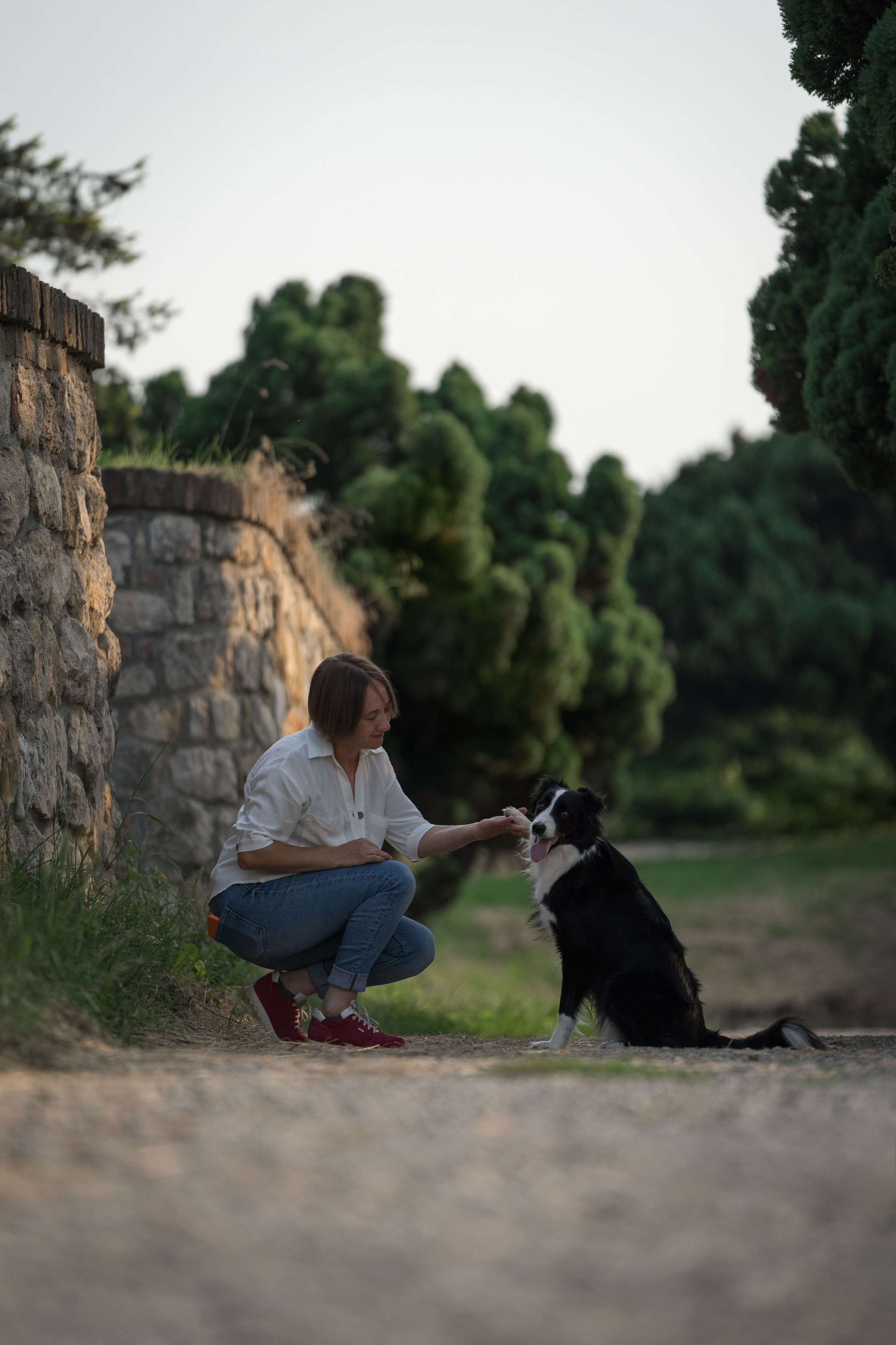 Белград, Калемегдан. Таня и Шегги. Фотограф анималист