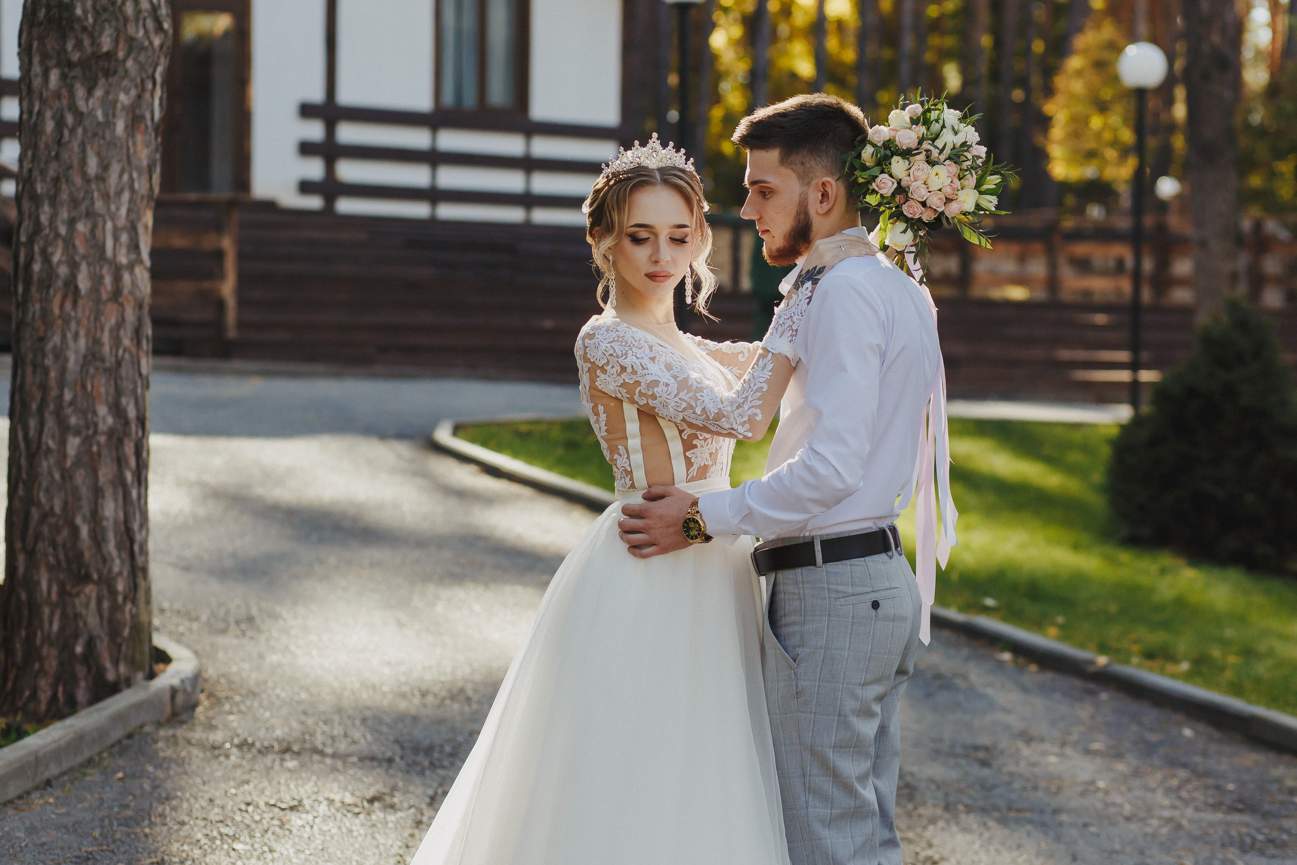 Свадебные фотографии Дмитрия и Ксении на базе отдыха Донской лес. Свадебный и портретный фотограф в Липецке Станислав Истомин