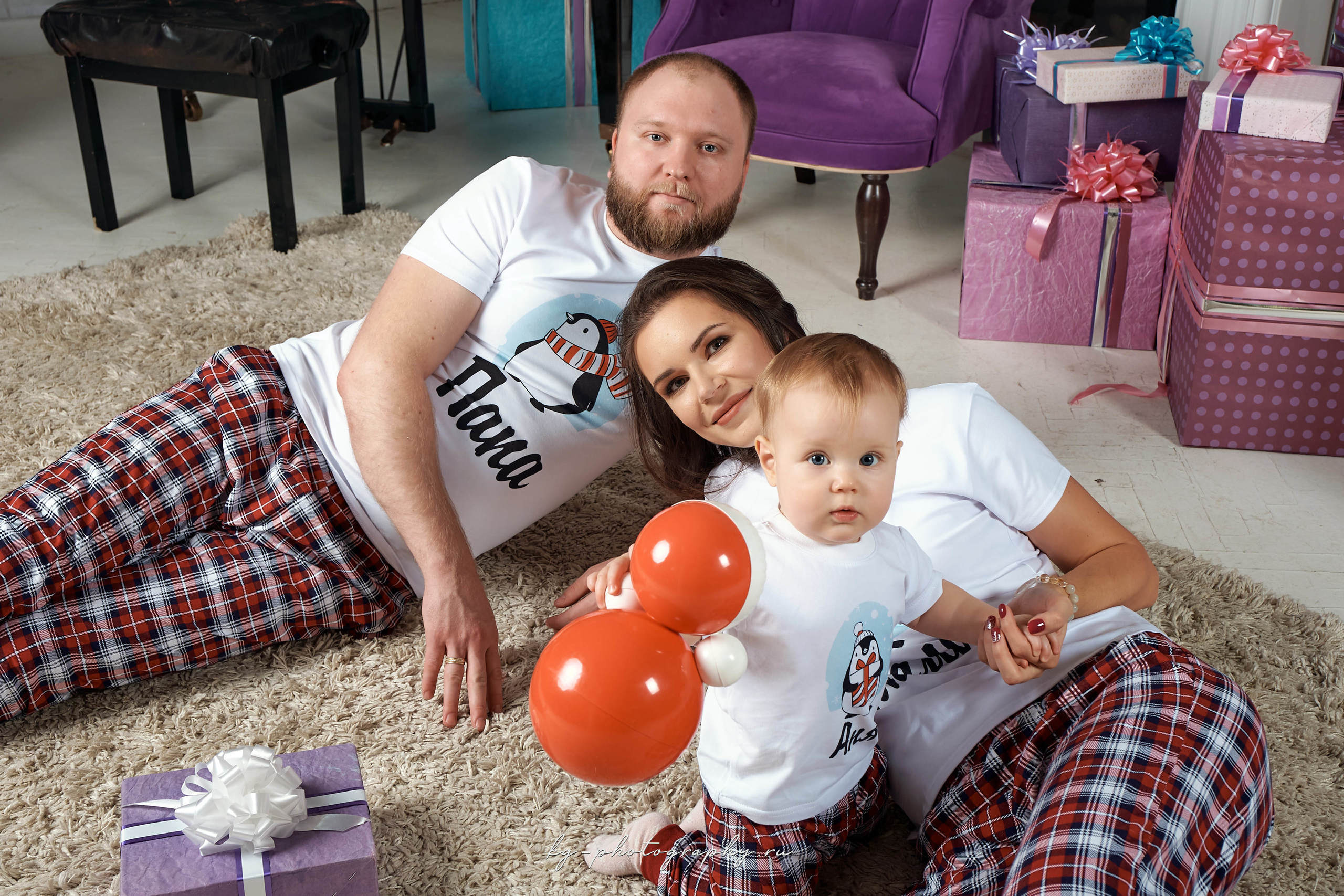 Новогодние съемки в студии. KG Photography — Семейный и свадебный фотограф 📞 +7 (968) 680−44−88