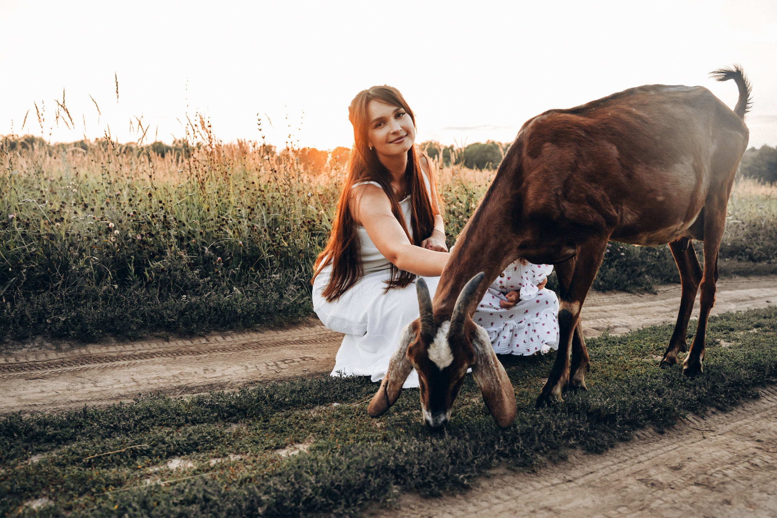Семейная съемка на закате