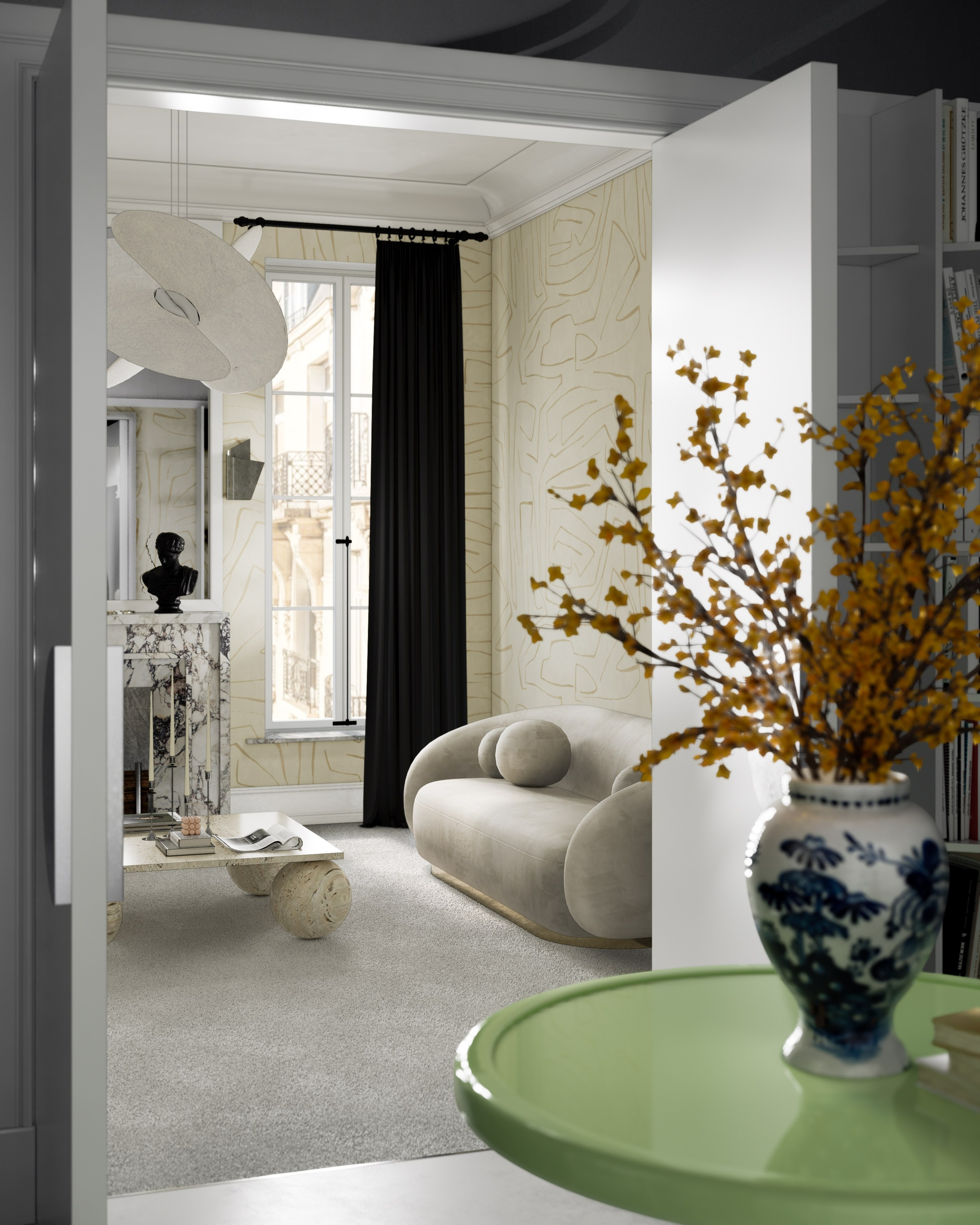 Квартира для деятелей искусств в Санкт-Петербурге, 2023 год, 98 м.кв. BYPRITCHINA | студия дизайна интерьера г. Москва