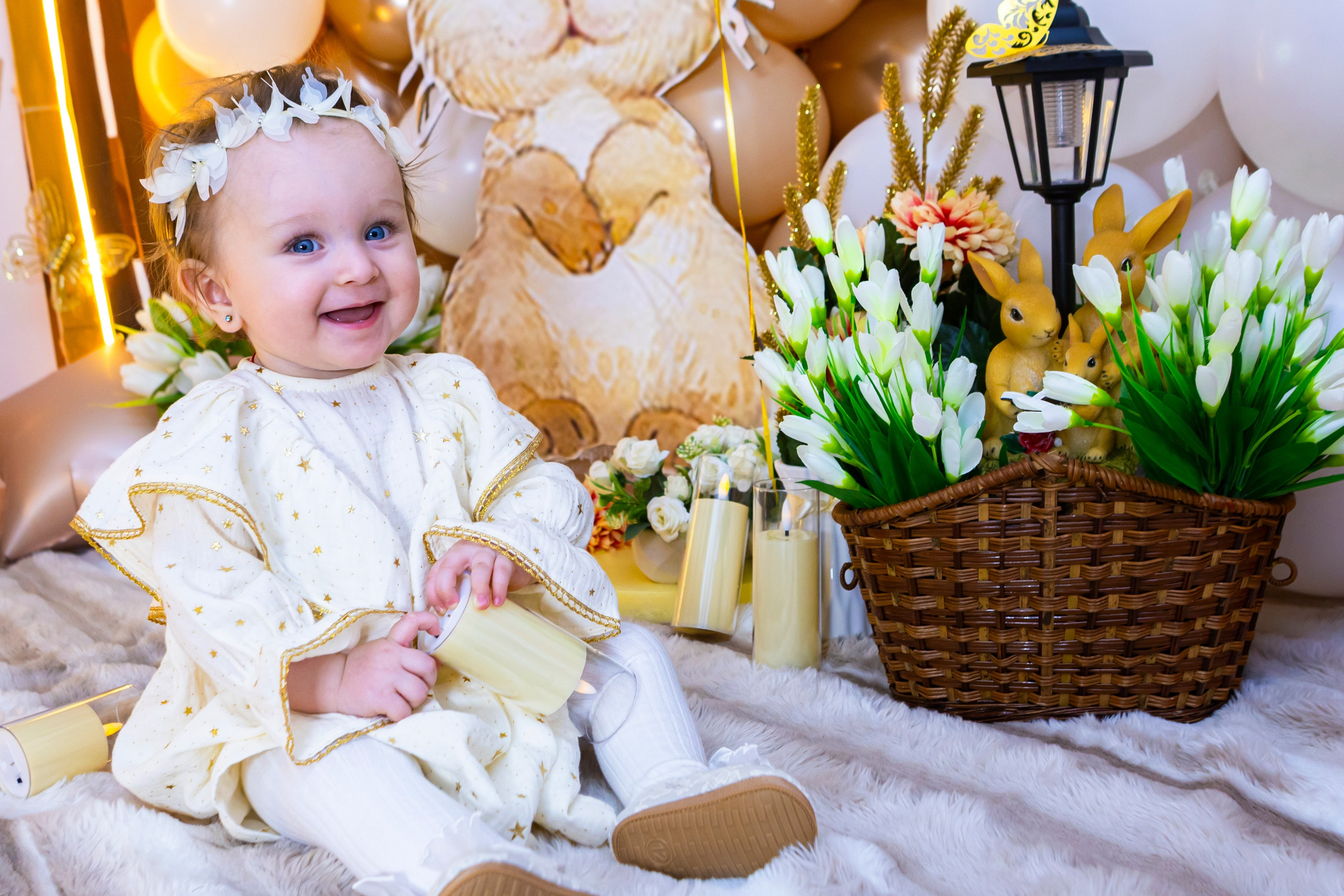 Малышка зайчик. Детская фотостудия «Чудо малыш»