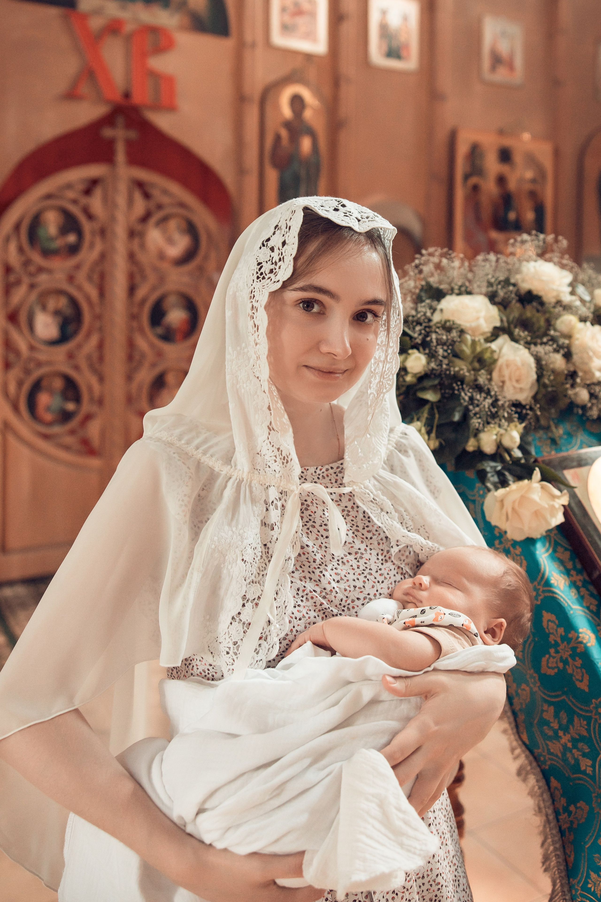 Таинство Крещения Анатолия. Церковь Троицы Живоначальной в Мурмино. Семейный фотограф в Рязани и Рязанской области