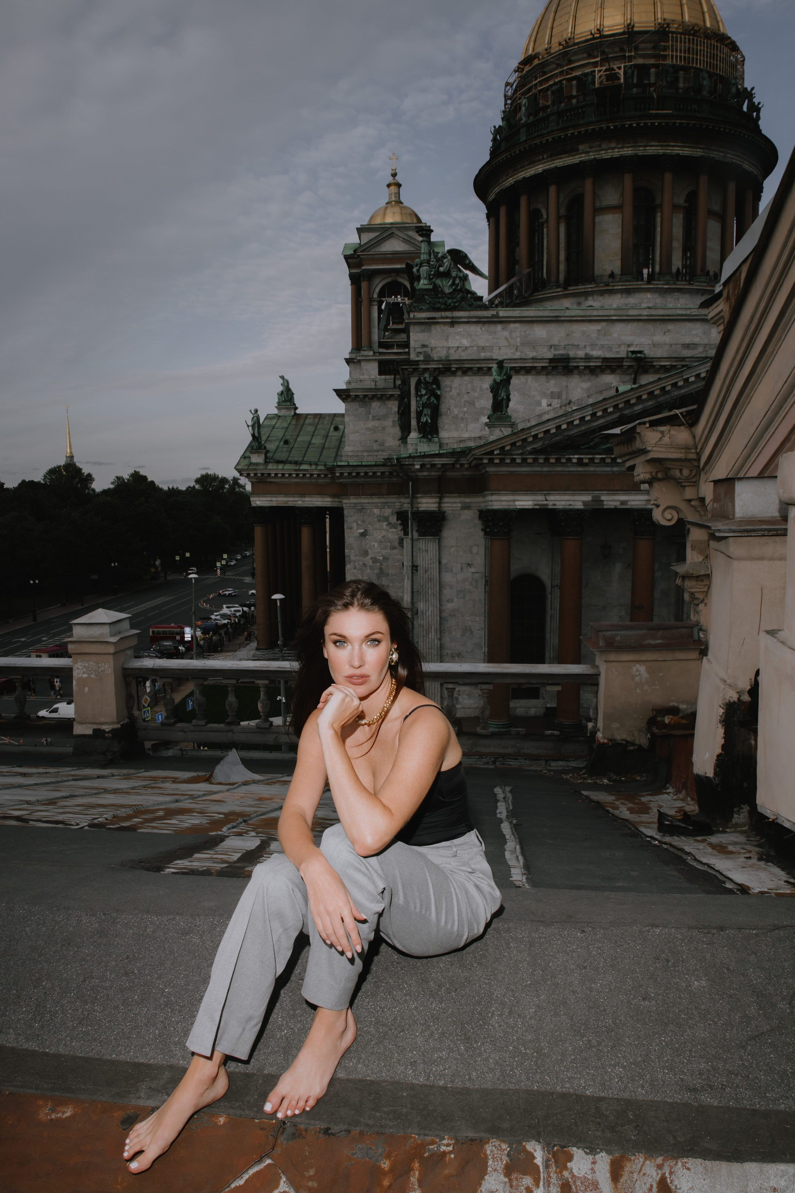 Вероника (съемка на крыше). Фотограф в Москве и Санкт-Петербурге Дарина