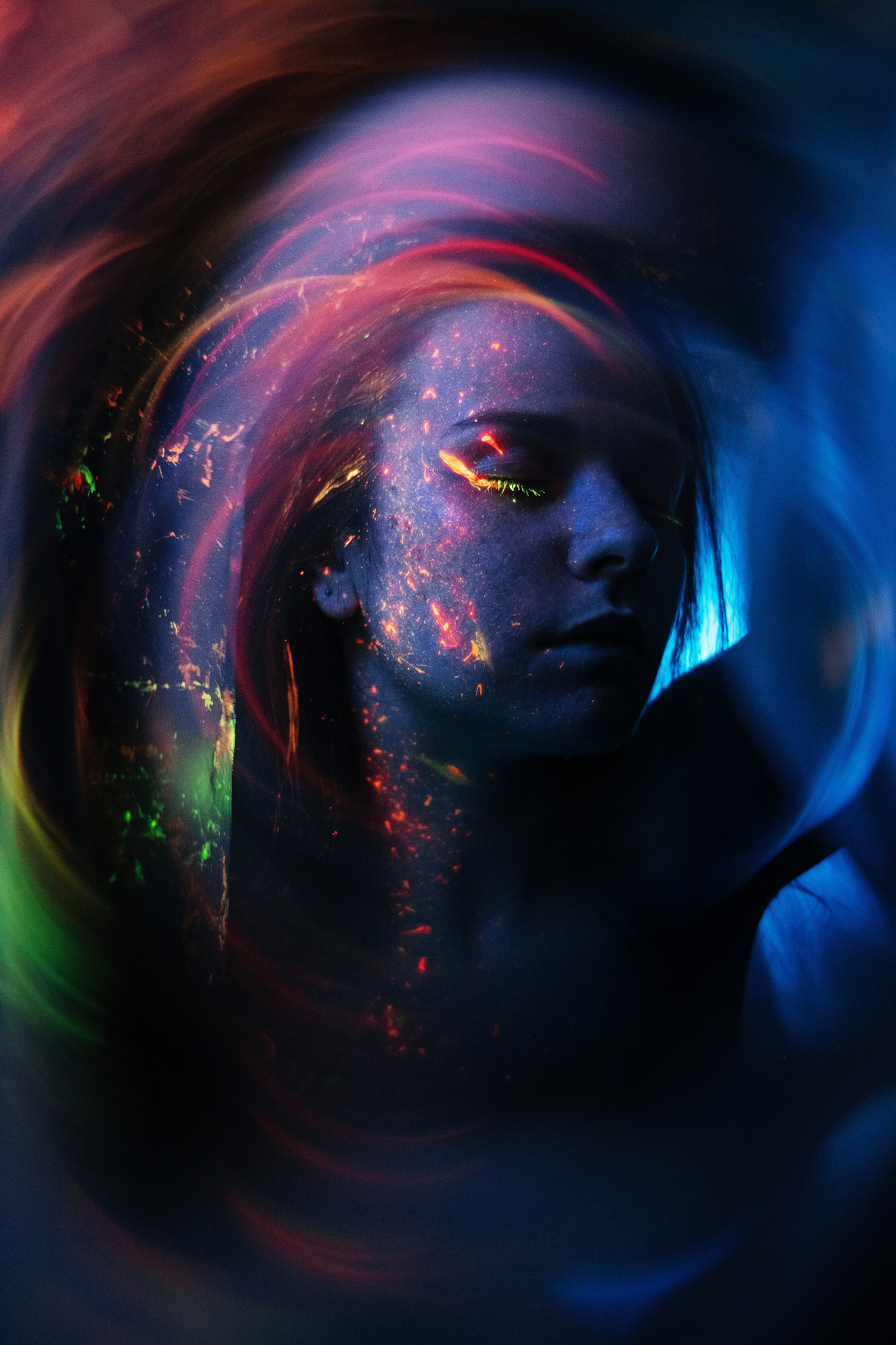 Съемки со светящимися красками. Свадебный, семейный фотограф в Рязани Лена Брант