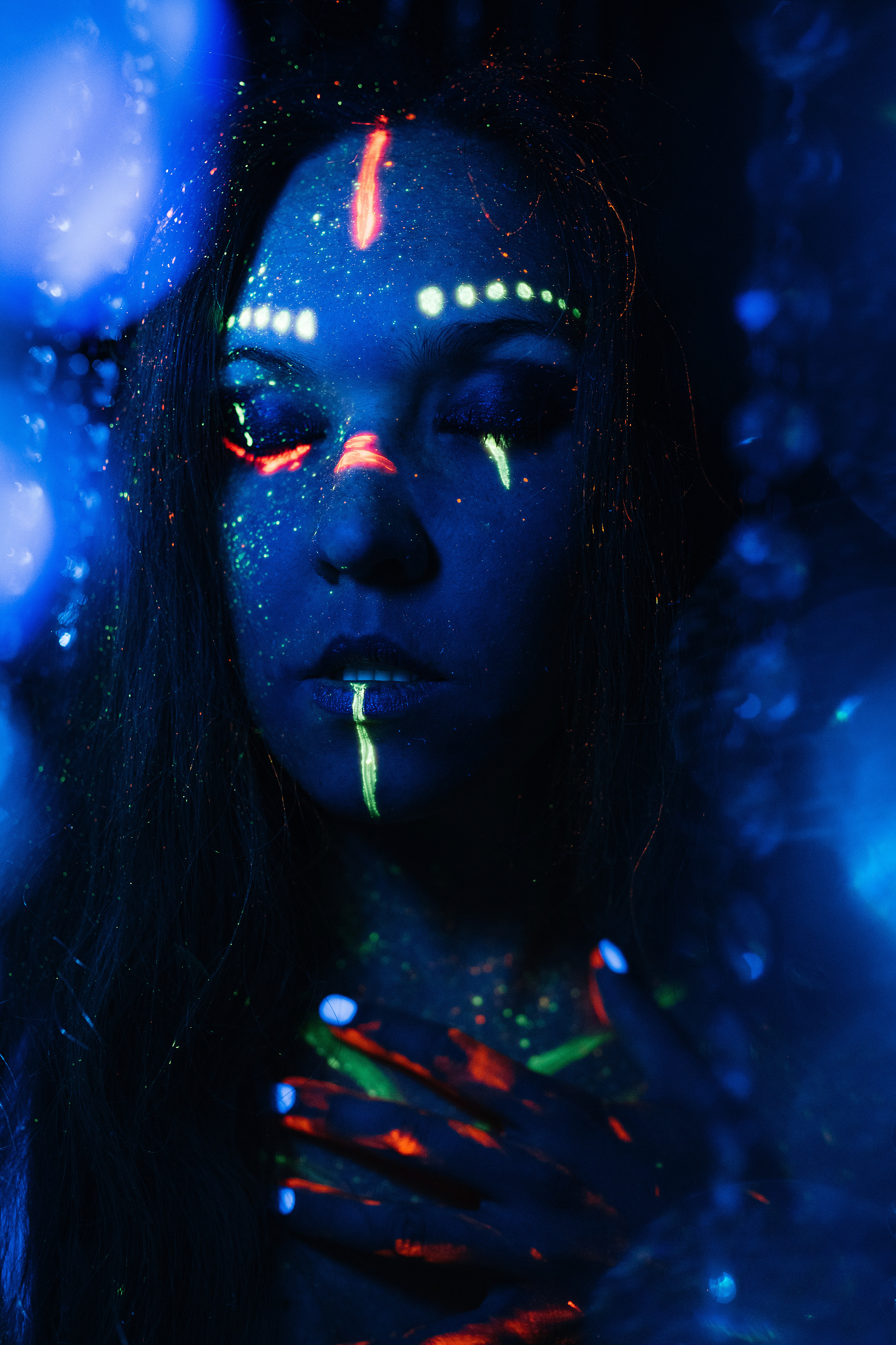 Съемки со светящимися красками. Свадебный, семейный фотограф в Рязани Лена Брант