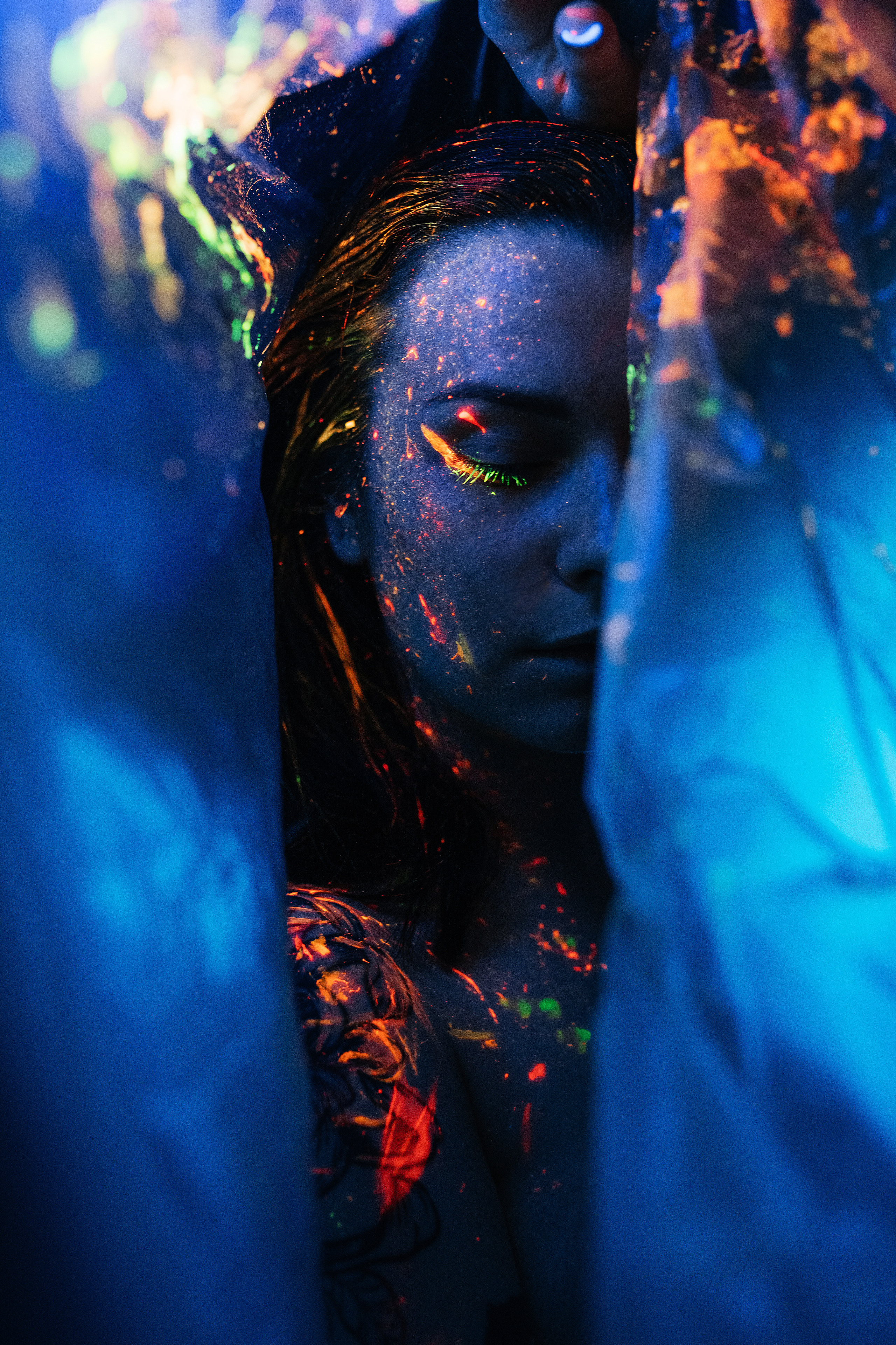 Съемки со светящимися красками. Свадебный, семейный фотограф в Рязани Лена Брант