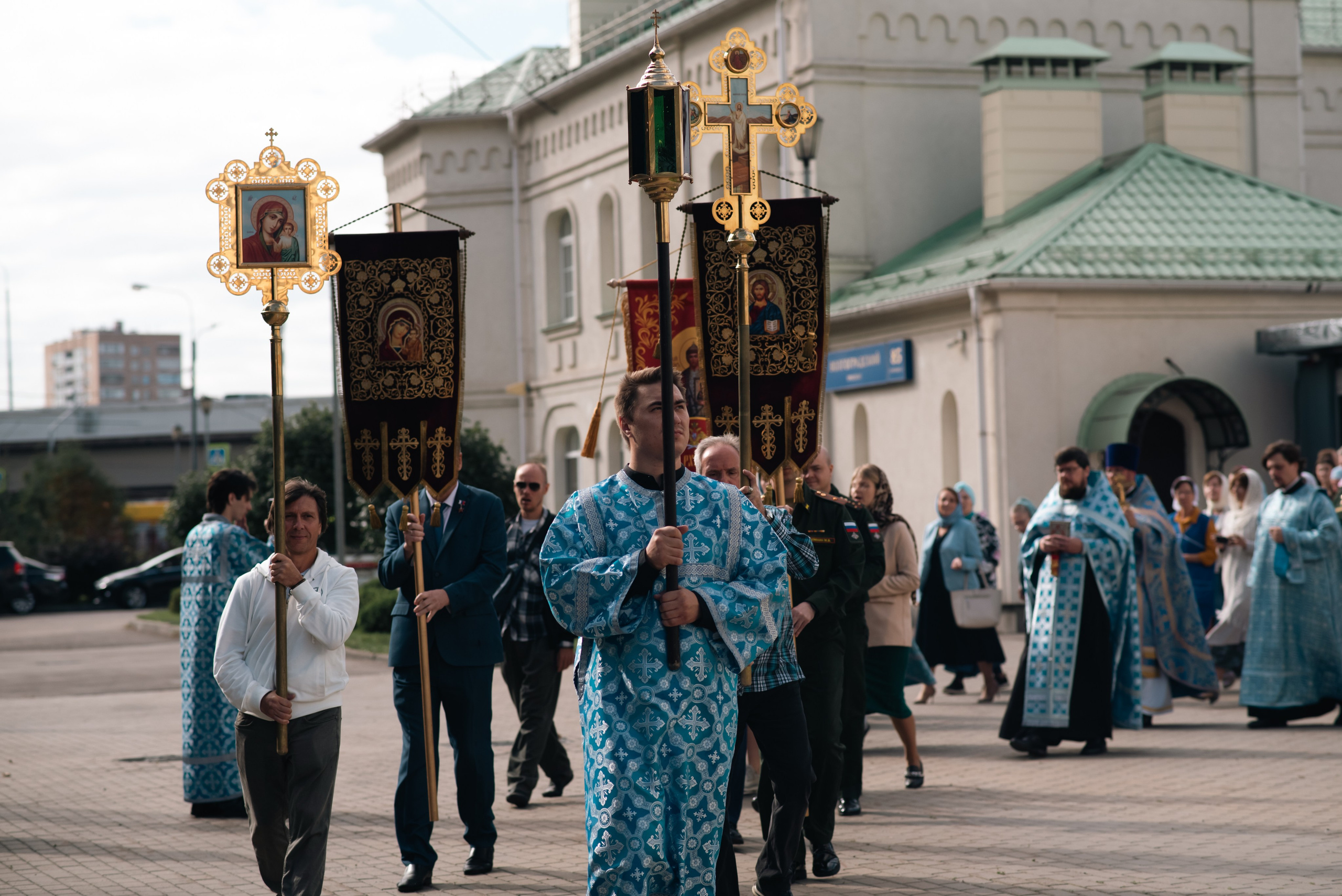 Храм Андрея Боголюбского, служба с участием войск РХБ защиты. Фотограф, визажист. Москва