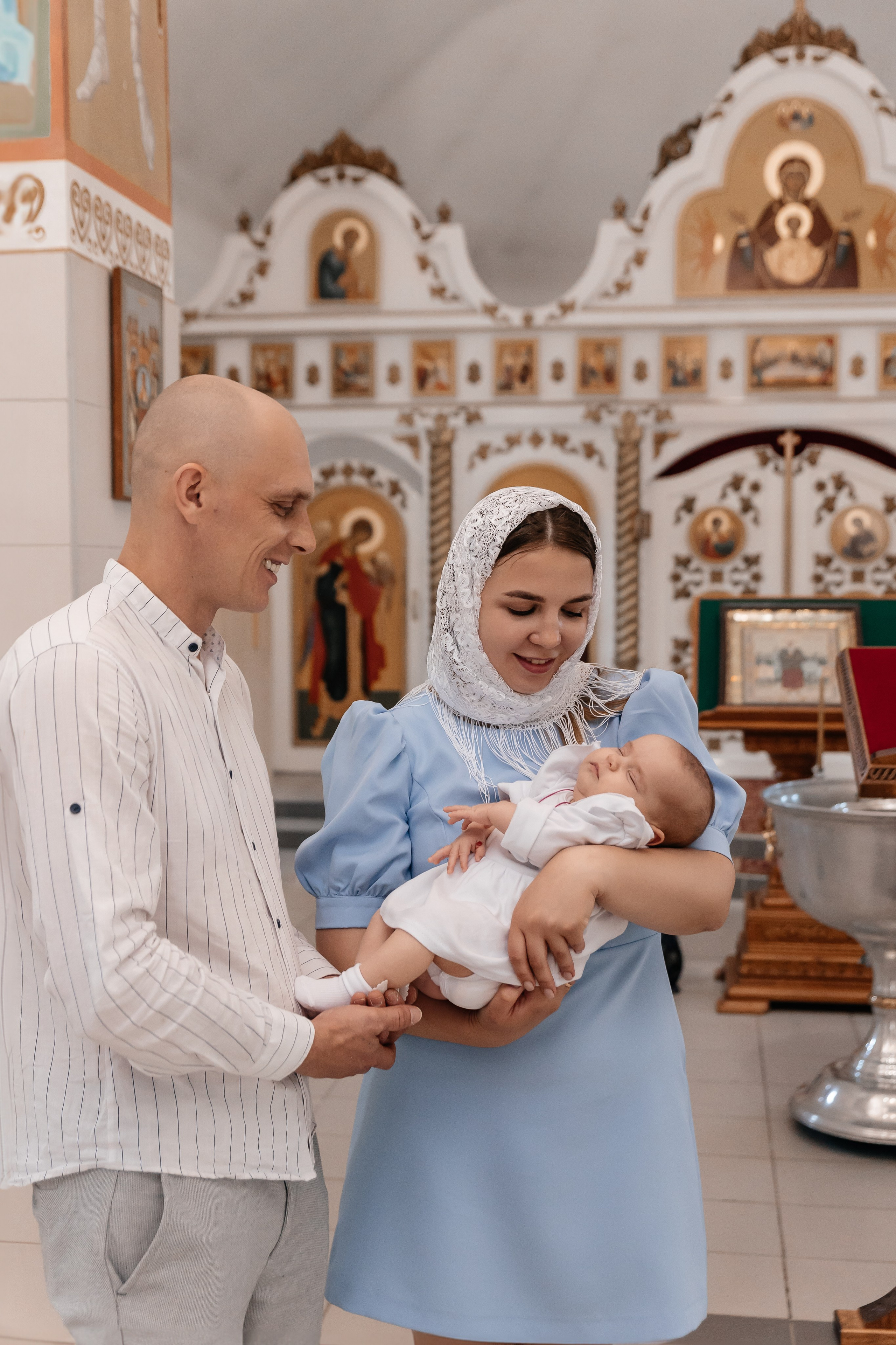 Крещение Ксении. Семейный фотограф Минск Усова Ольга