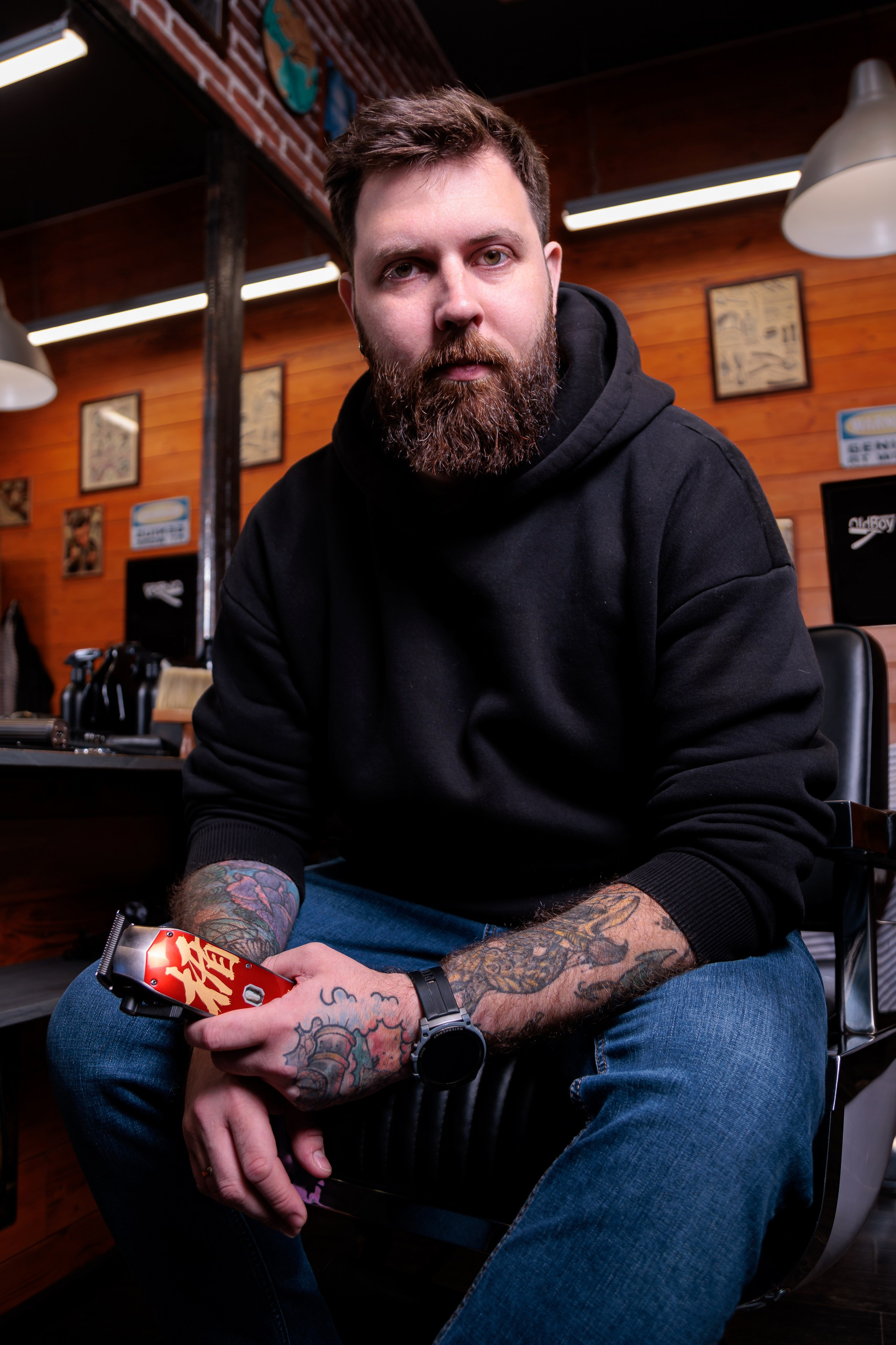 Барбершоп OldBoy. Фотограф Антон Клейнос, Владивосток