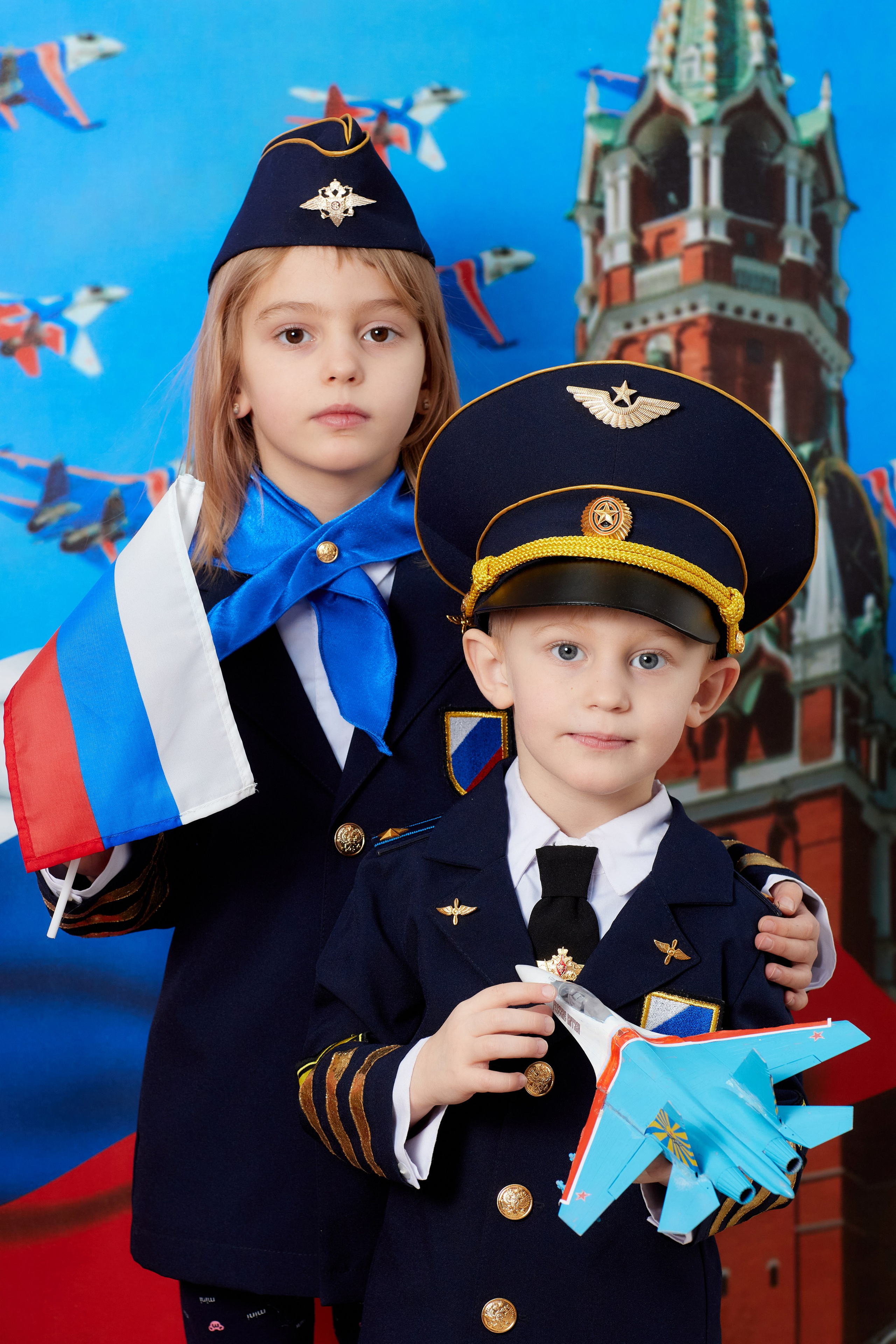 Военные лётчики. Детская выездная фотостудия