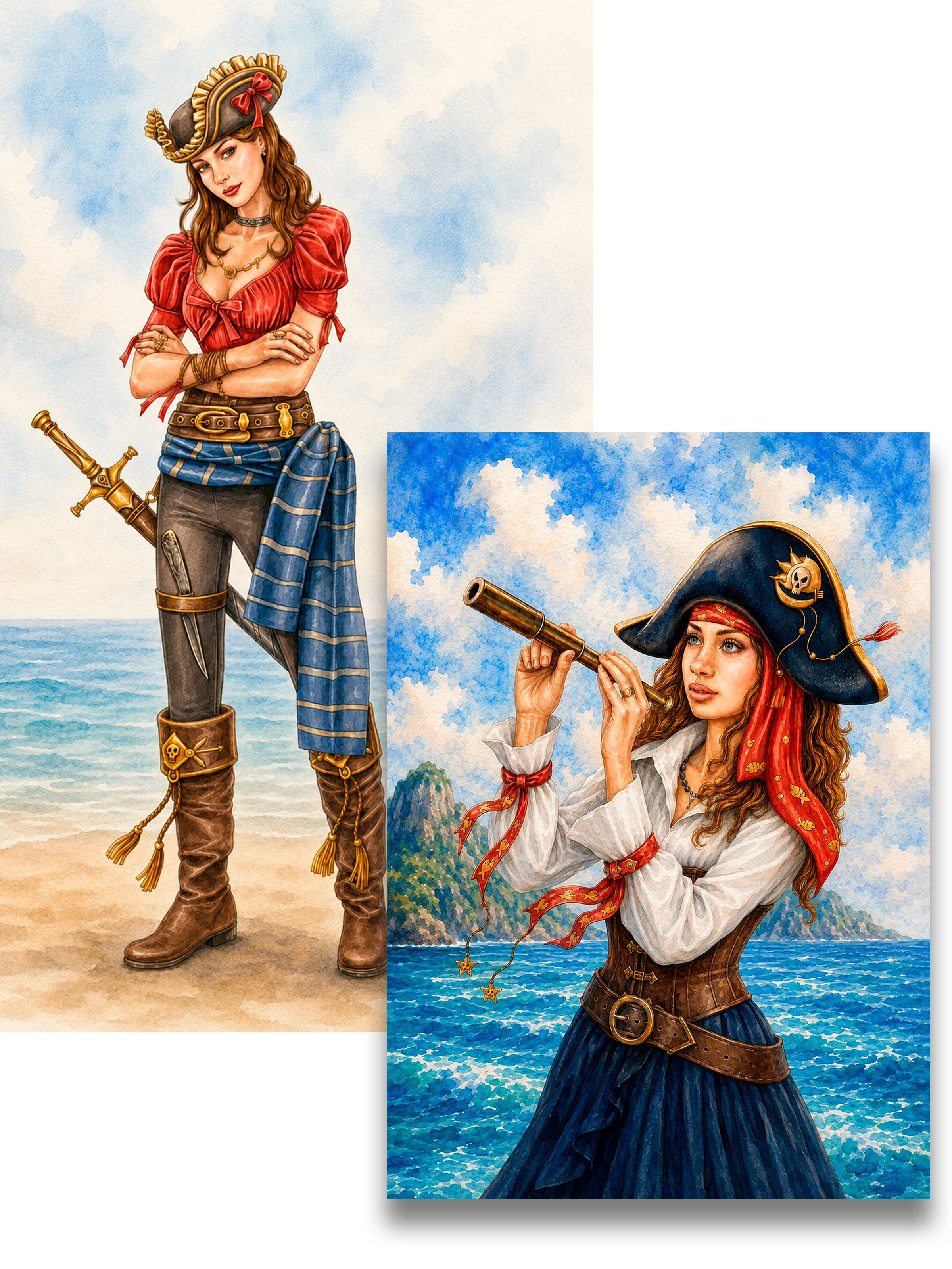 Pirates. Раскраски Алёны Лазаревой