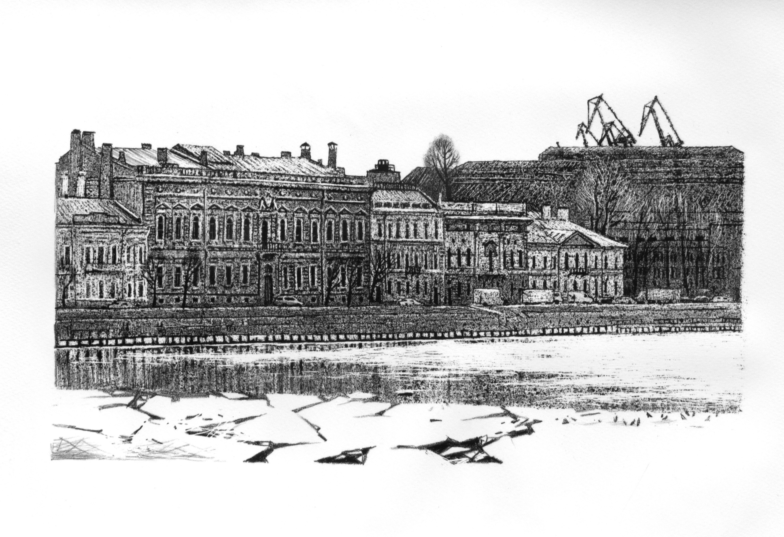 Университет. Альбом литографий. Ольга Васильева художник в Санкт-Петербурге