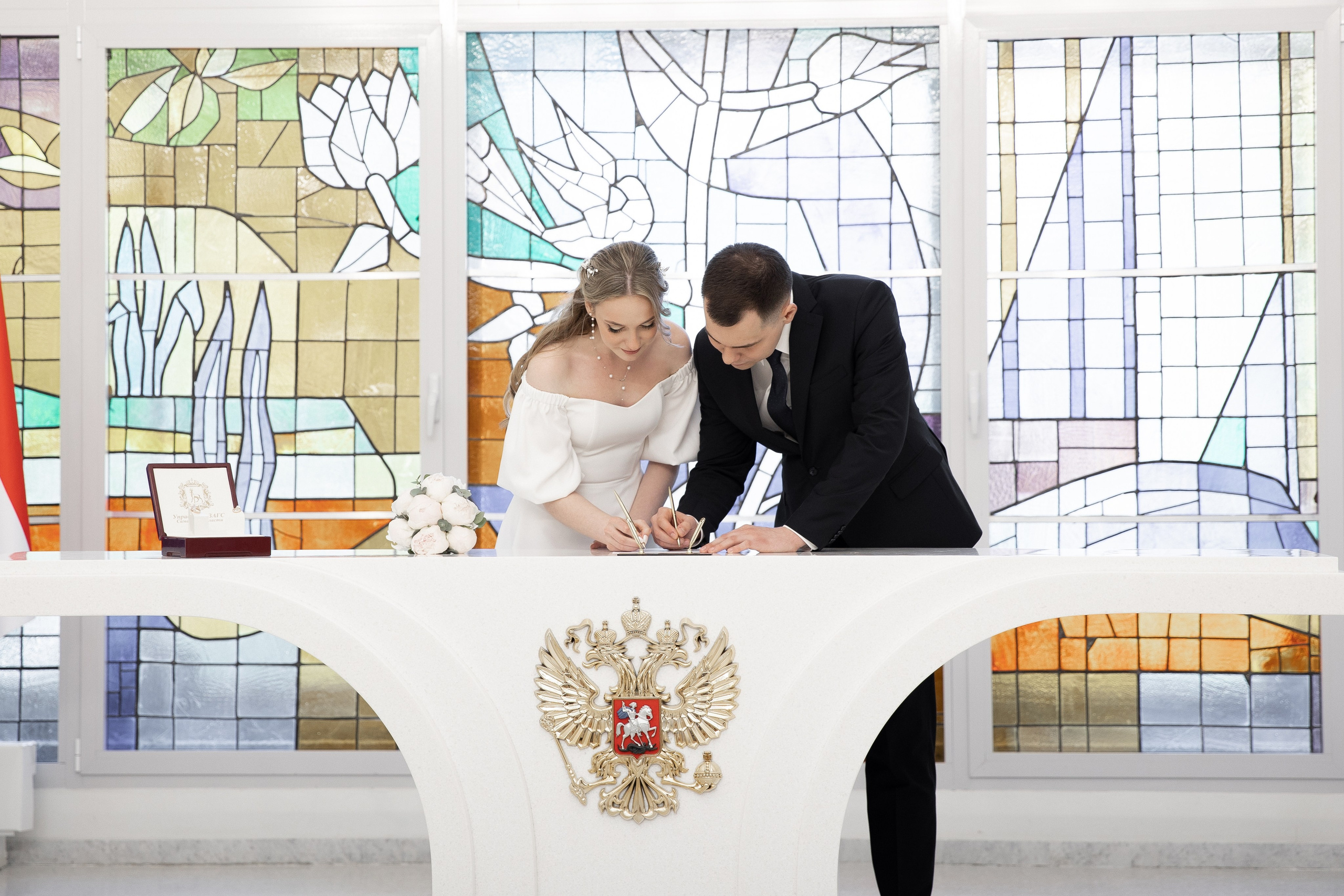 Свадебная прогулка Максима & Алины. Свадебный фотограф Самара Ирина Захарова