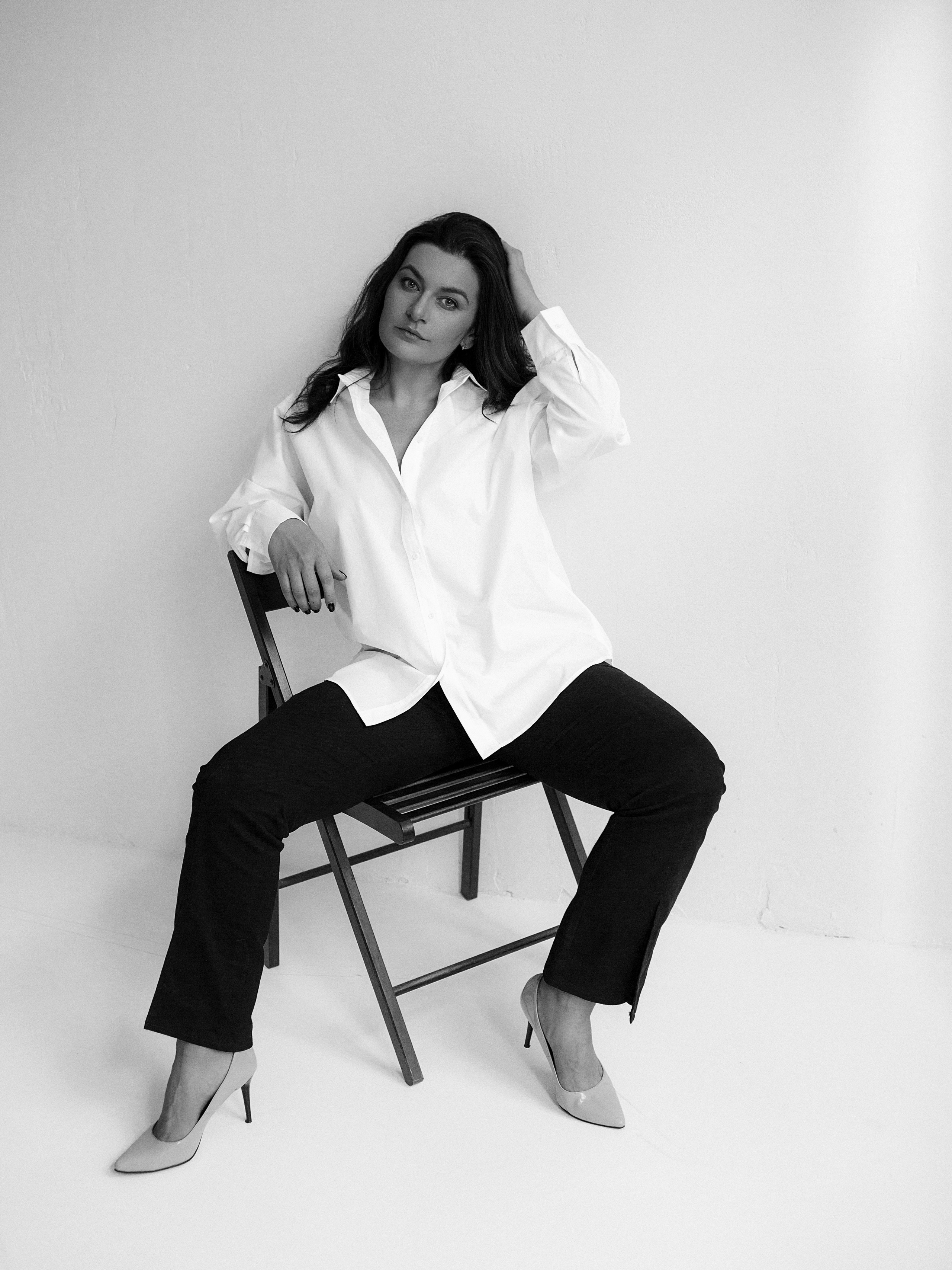 Фотосессия в черно белом стиле для женщины. Портретный фотограф в Москве и Нижнем Новгороде - Андрей Репин