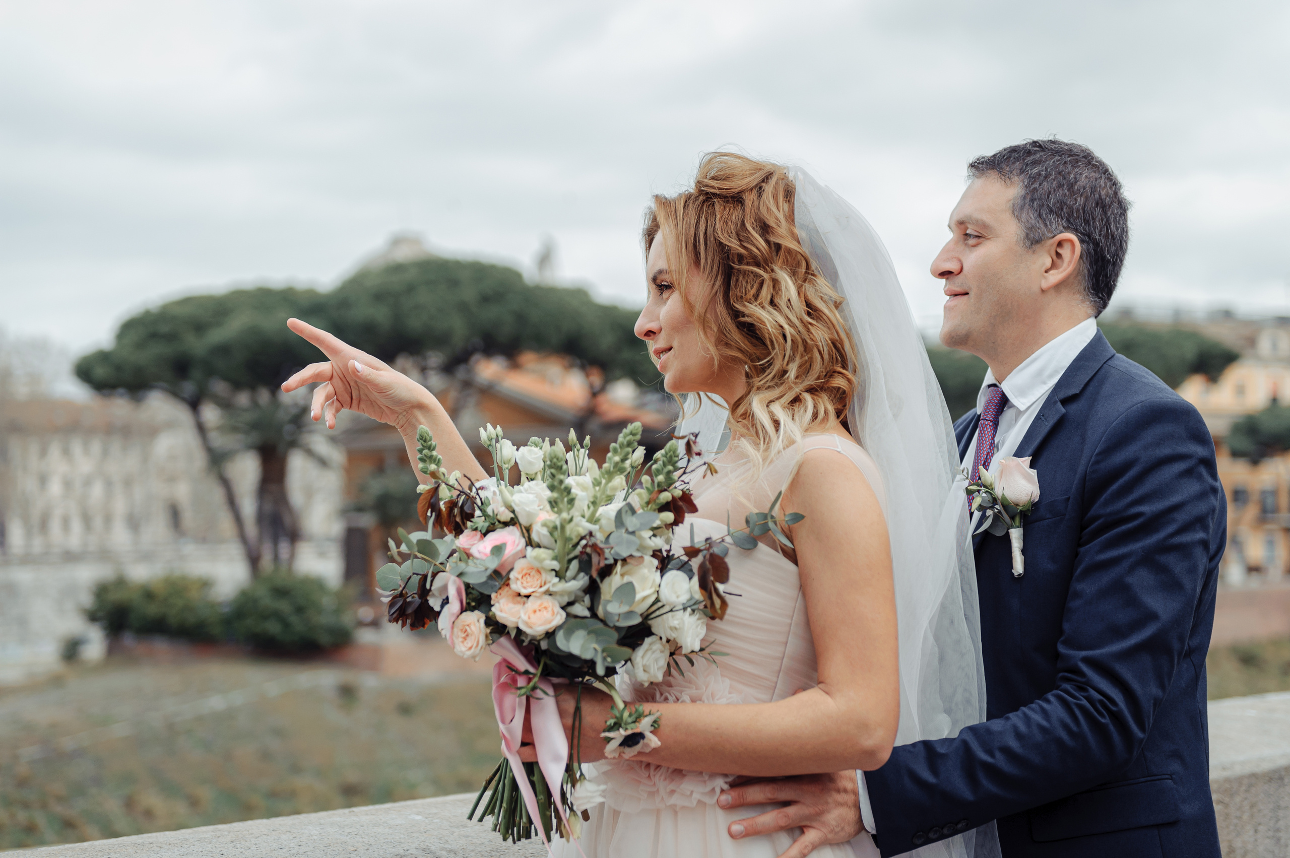 Вместе 30 лет. Годовщина свадьбы в Риме. Италия. Свадебный фотограф в Москве Ульяна Вишнякова