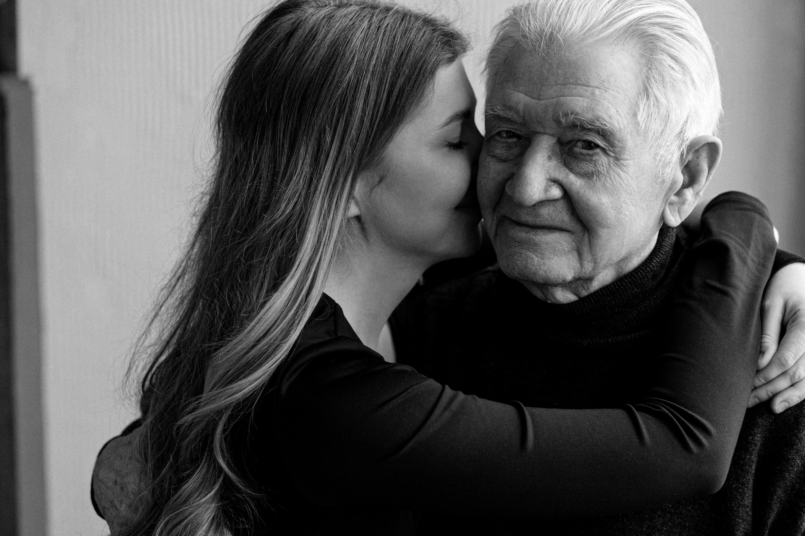 Анастасия и дедушка. Свадебный и семейный фотограф в Калининграде Анастасия Гриценко