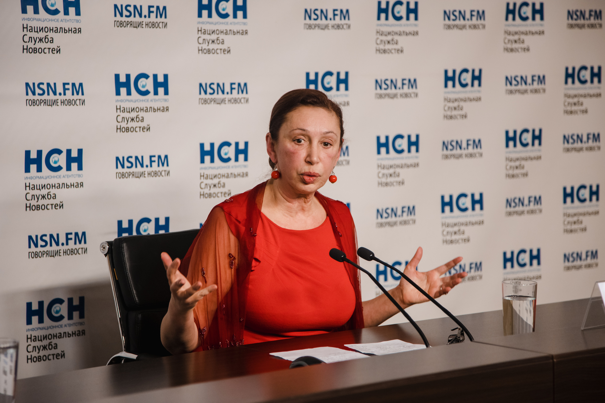 Пресс-конференция в НСН (Илона Давыдова). Фотограф Ольга Махалова — Санкт-Петербург, Москва, Нижний Новгород