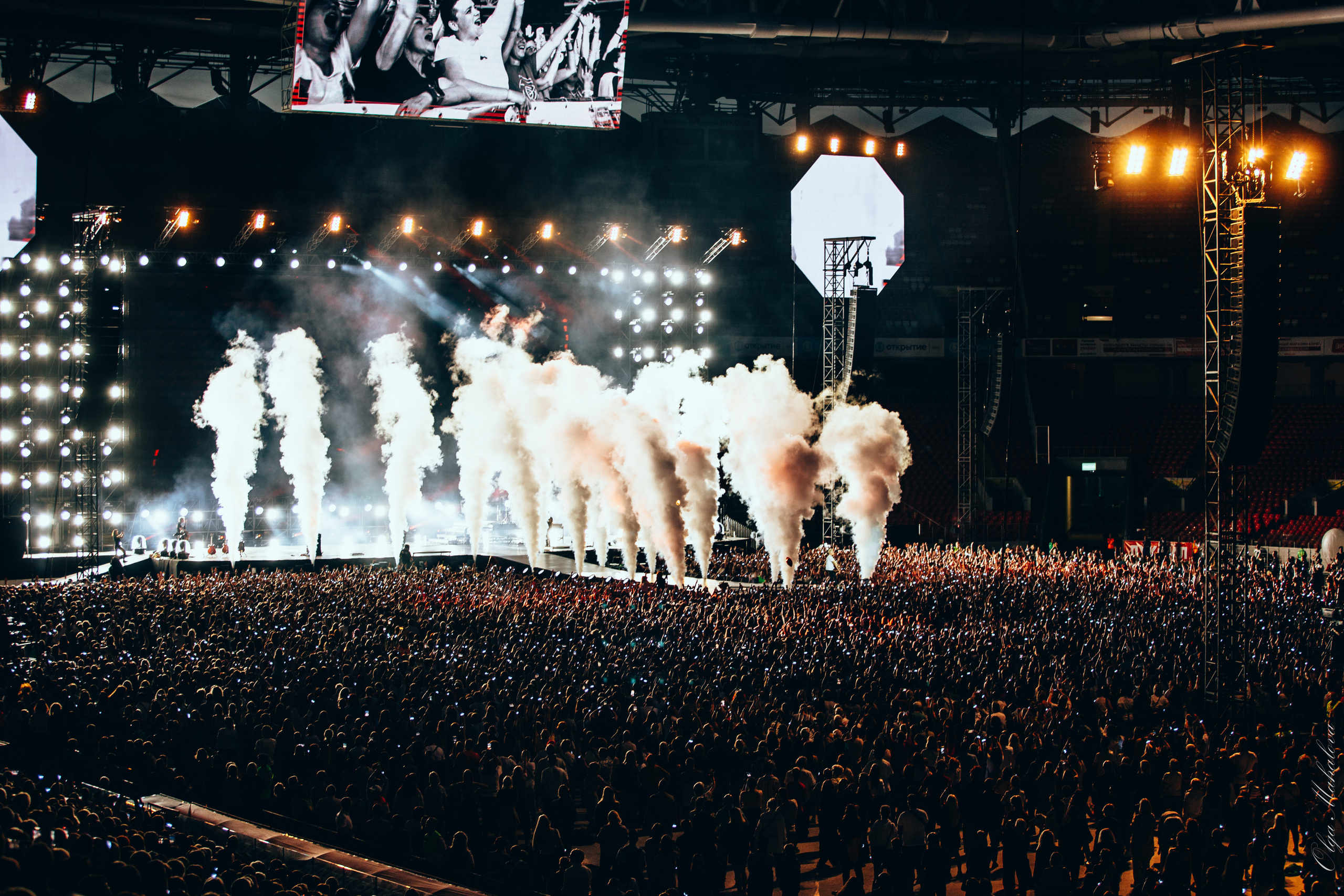 Диана Арбенина и Ночные Снайперы, Открытие Банк Арена. Фотограф Ольга Махалова — Санкт-Петербург, Москва, Нижний Новгород