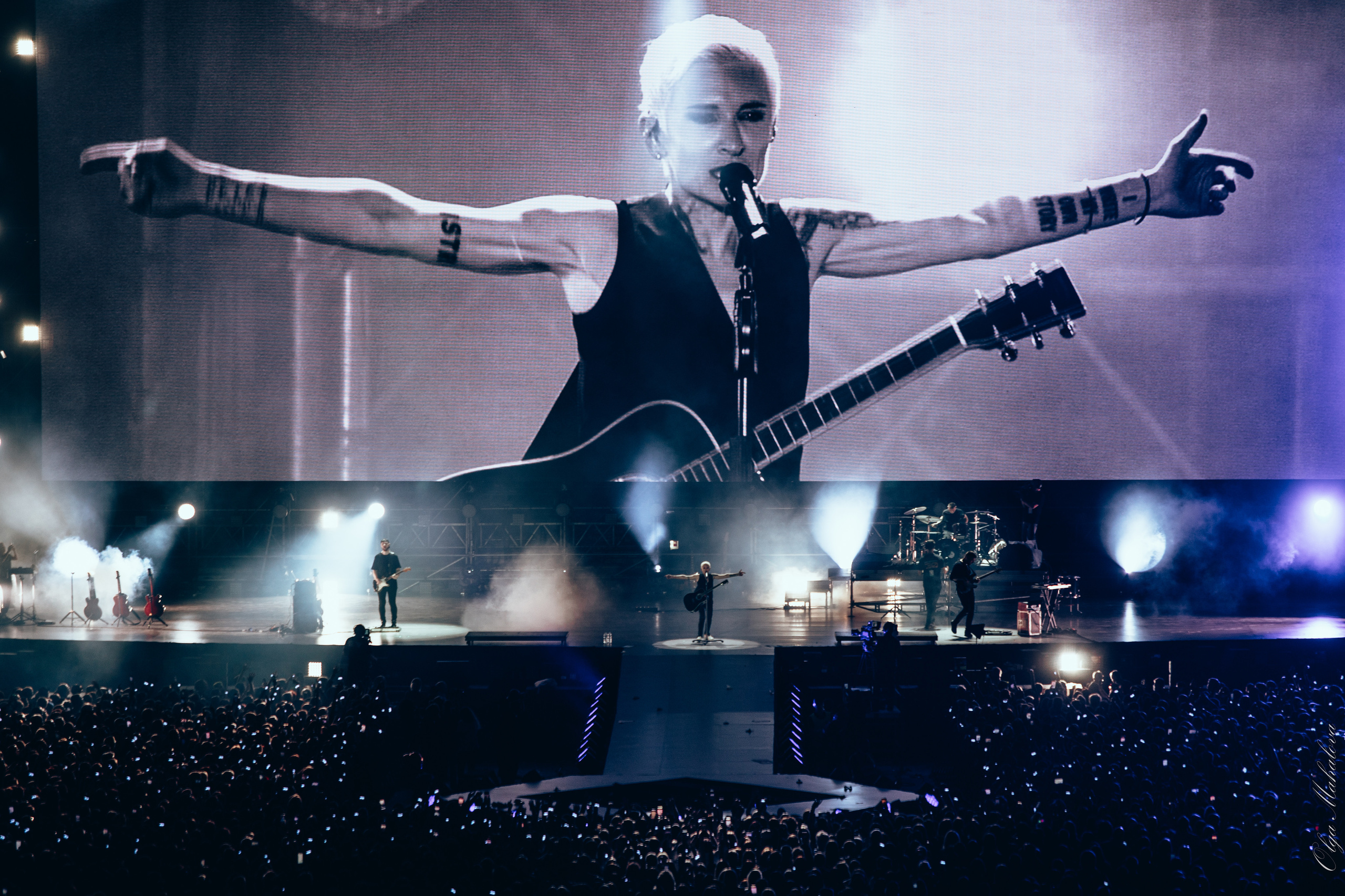 Диана Арбенина и Ночные Снайперы, Открытие Банк Арена. Фотограф Ольга Махалова — Санкт-Петербург, Москва, Нижний Новгород