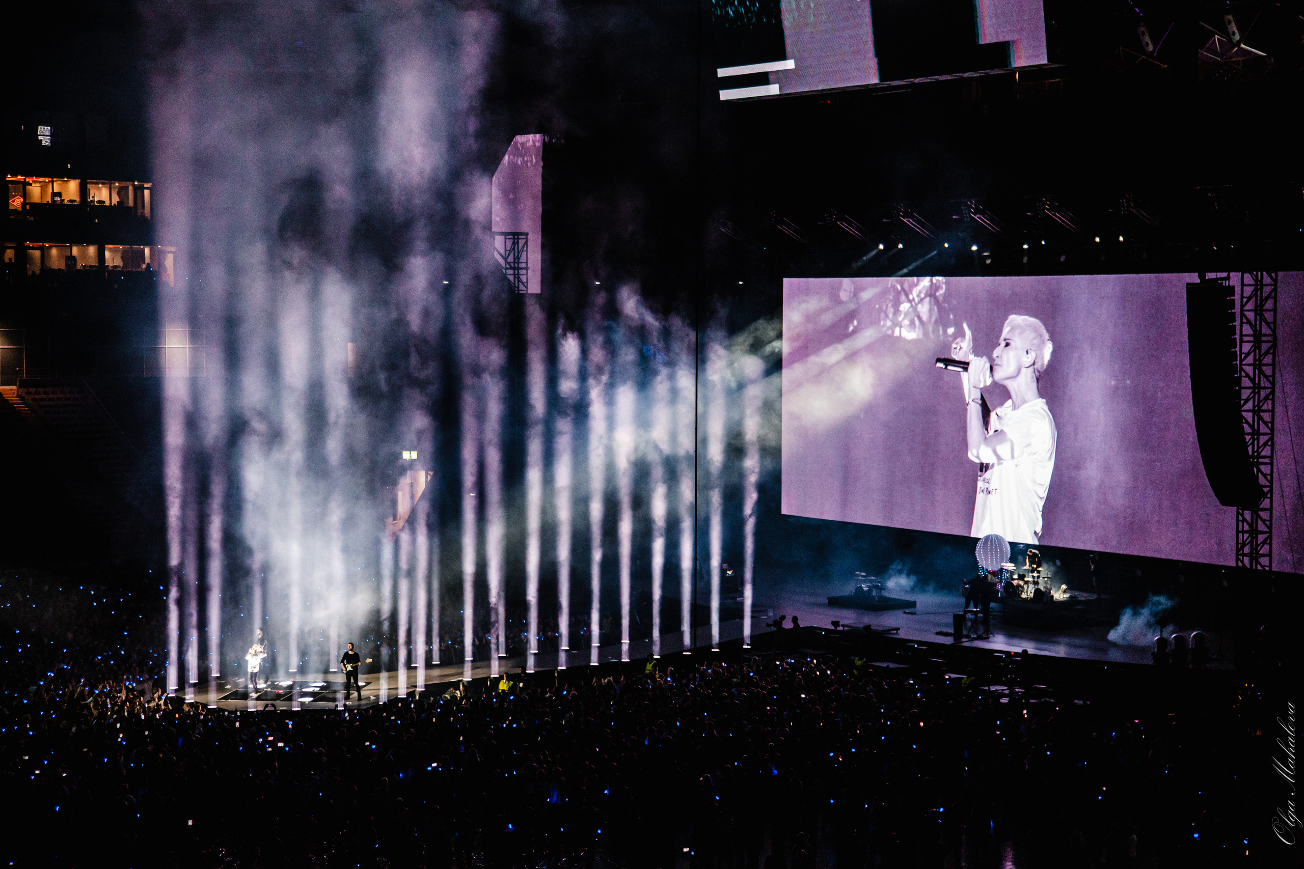 Диана Арбенина и Ночные Снайперы, Открытие Банк Арена. Фотограф Ольга Махалова — Санкт-Петербург, Москва, Нижний Новгород