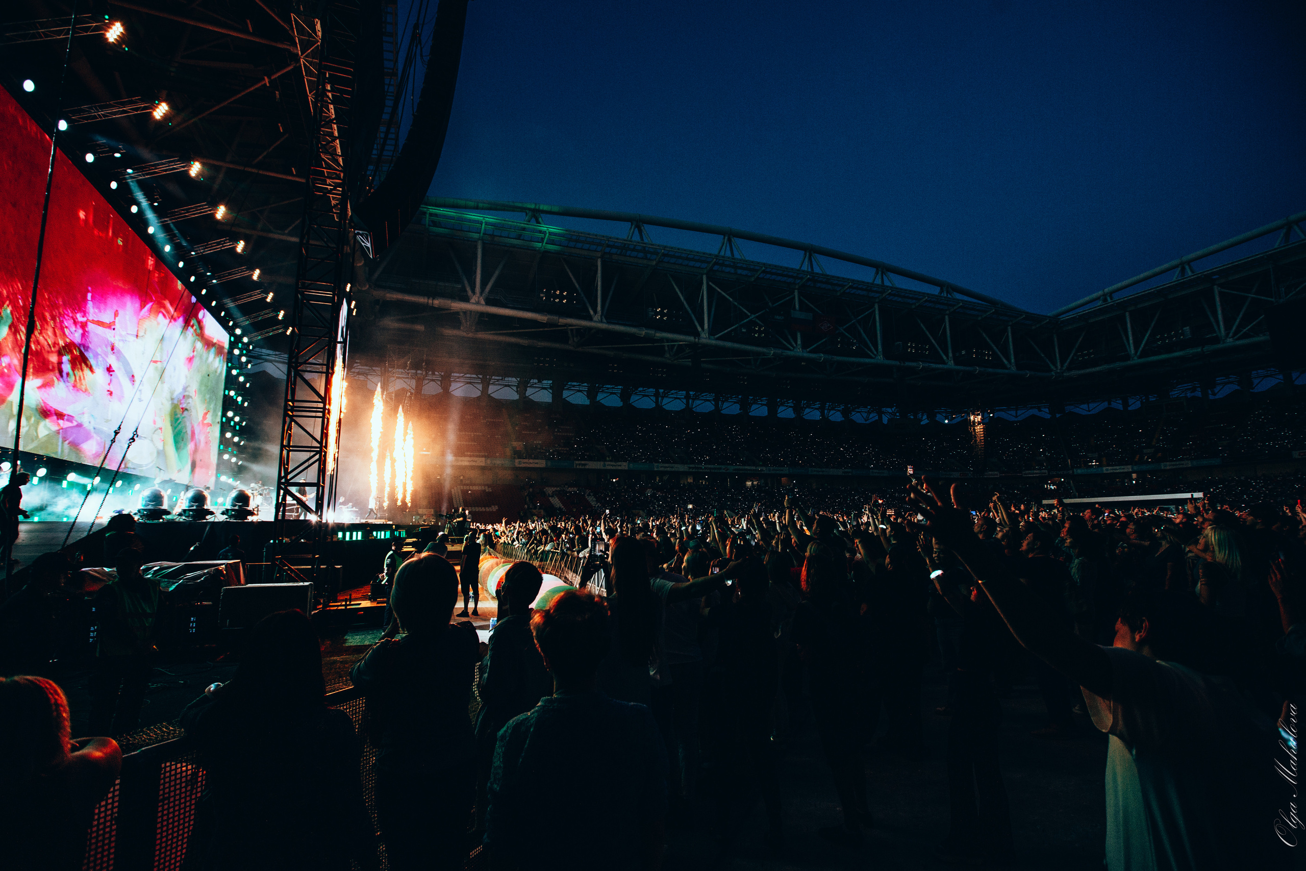 Диана Арбенина и Ночные Снайперы, Открытие Банк Арена. Фотограф Ольга Махалова — Санкт-Петербург, Москва, Нижний Новгород