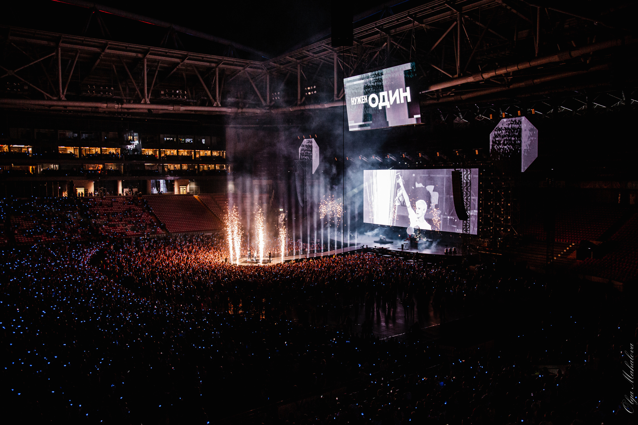 Диана Арбенина и Ночные Снайперы, Открытие Банк Арена. Фотограф Ольга Махалова — Санкт-Петербург, Москва, Нижний Новгород