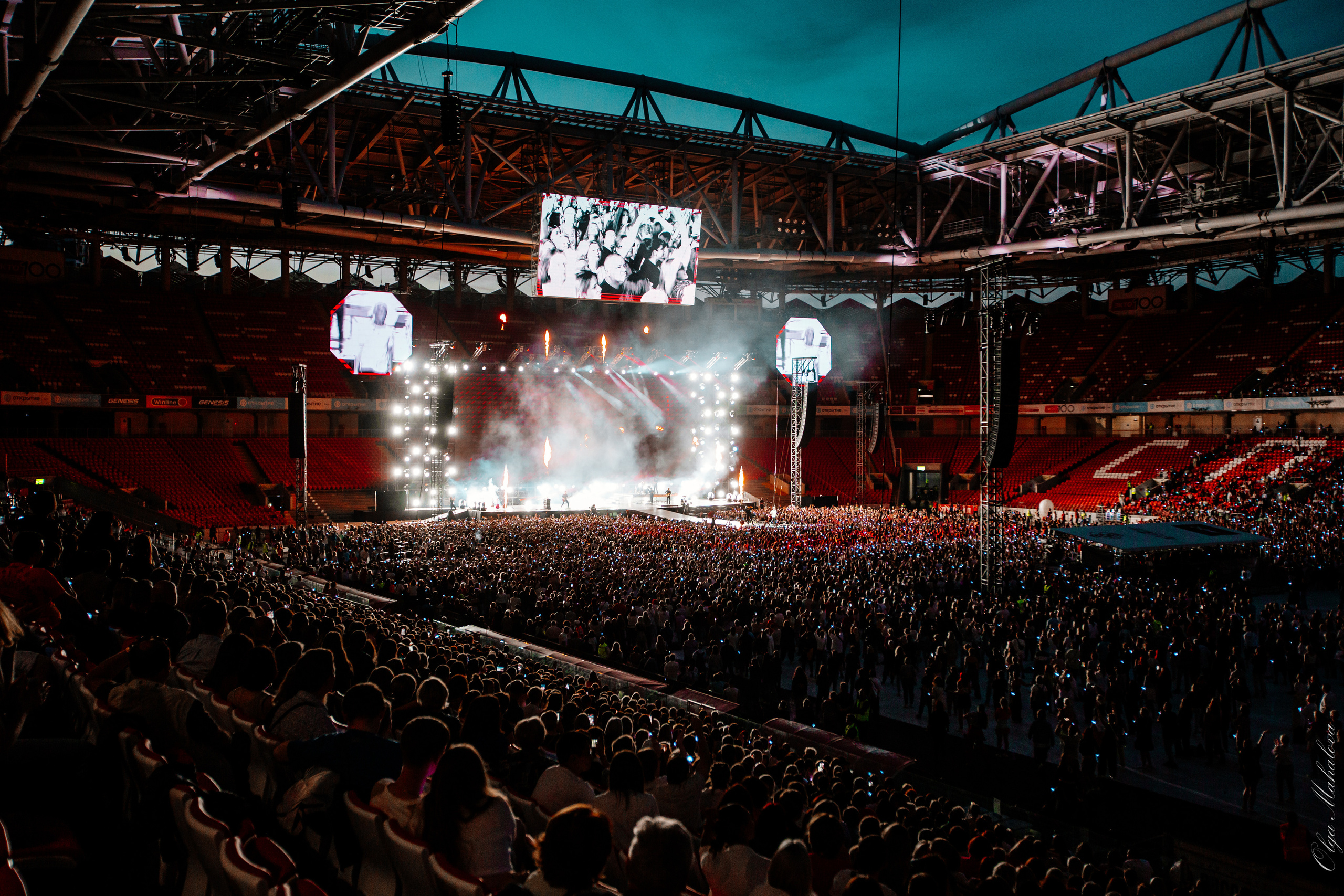 Диана Арбенина и Ночные Снайперы, Открытие Банк Арена. Фотограф Ольга Махалова — Санкт-Петербург, Москва, Нижний Новгород