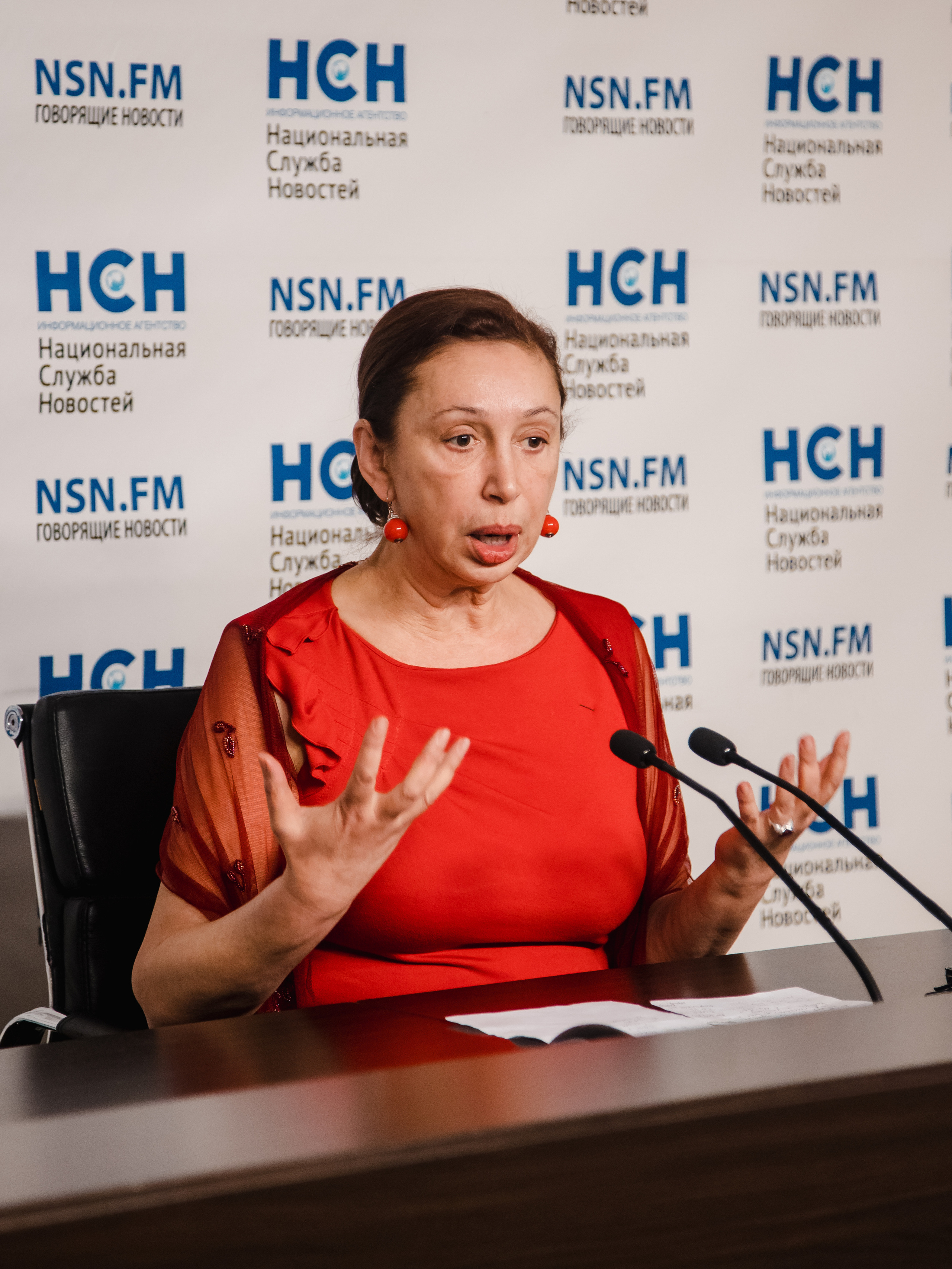 Пресс-конференция в НСН (Илона Давыдова). Фотограф Ольга Махалова — Санкт-Петербург, Москва, Нижний Новгород