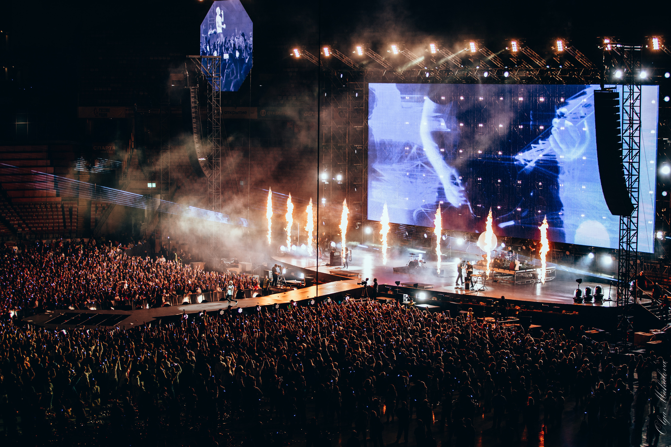 Диана Арбенина и Ночные Снайперы, Открытие Банк Арена. Фотограф Ольга Махалова — Санкт-Петербург, Москва, Нижний Новгород