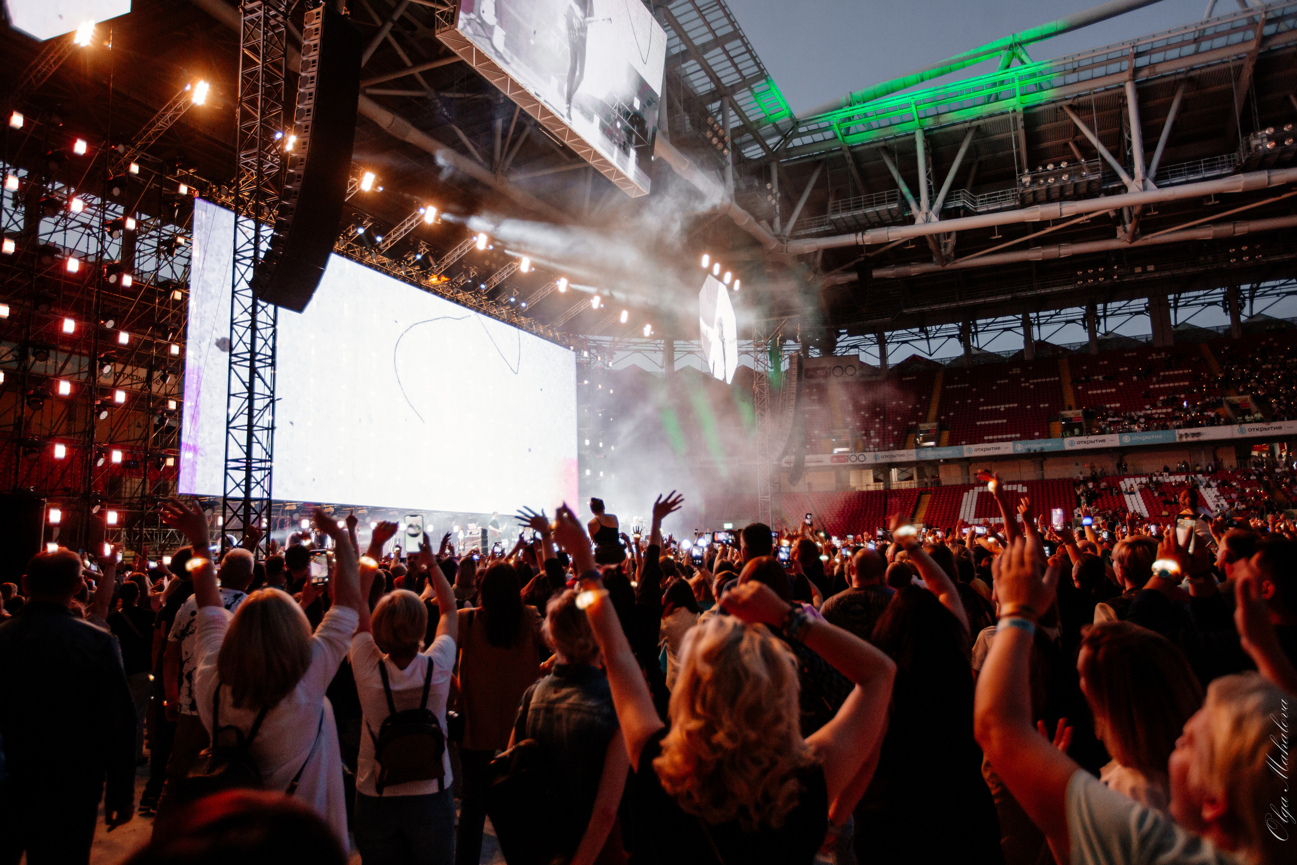 Диана Арбенина и Ночные Снайперы, Открытие Банк Арена. Фотограф Ольга Махалова — Санкт-Петербург, Москва, Нижний Новгород