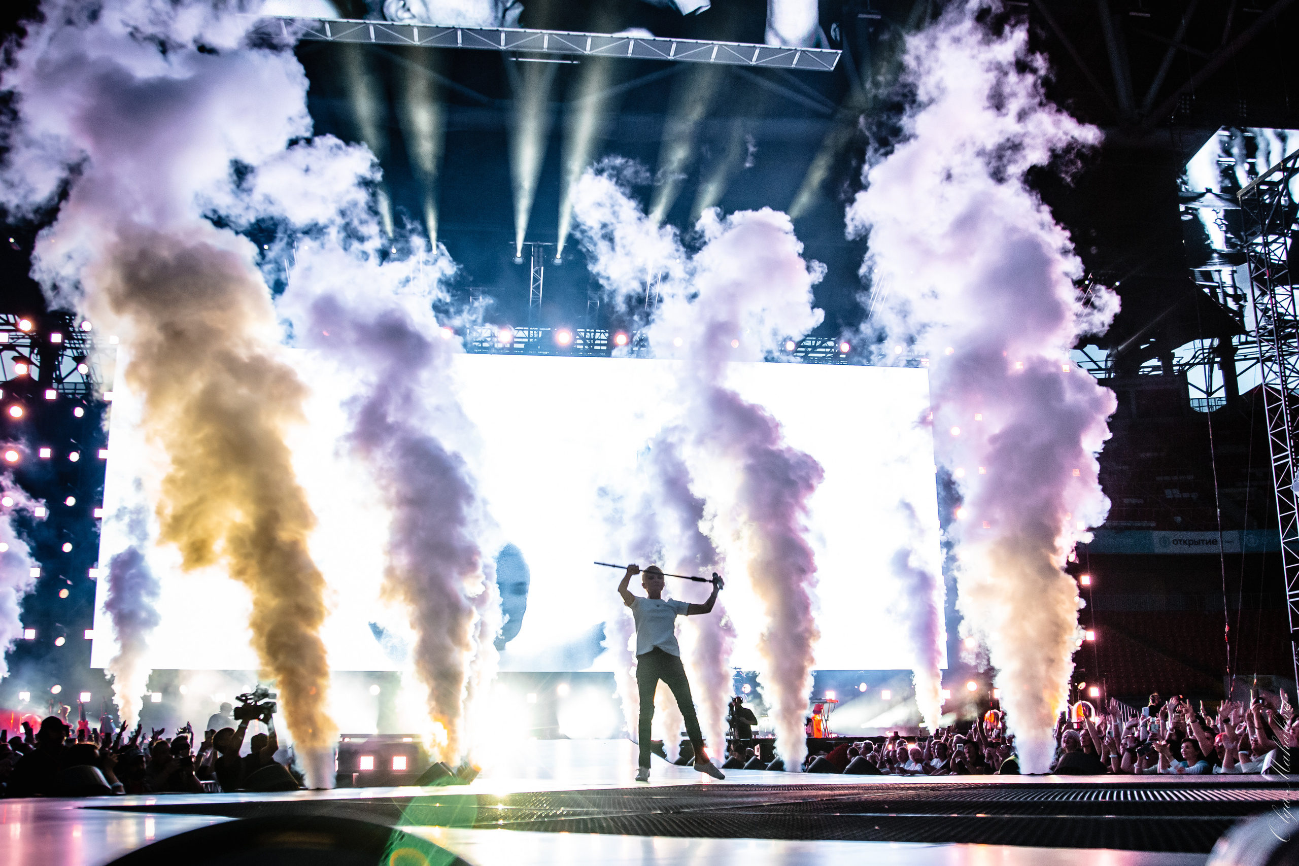 Диана Арбенина и Ночные Снайперы, Открытие Банк Арена. Фотограф Ольга Махалова — Санкт-Петербург, Москва, Нижний Новгород