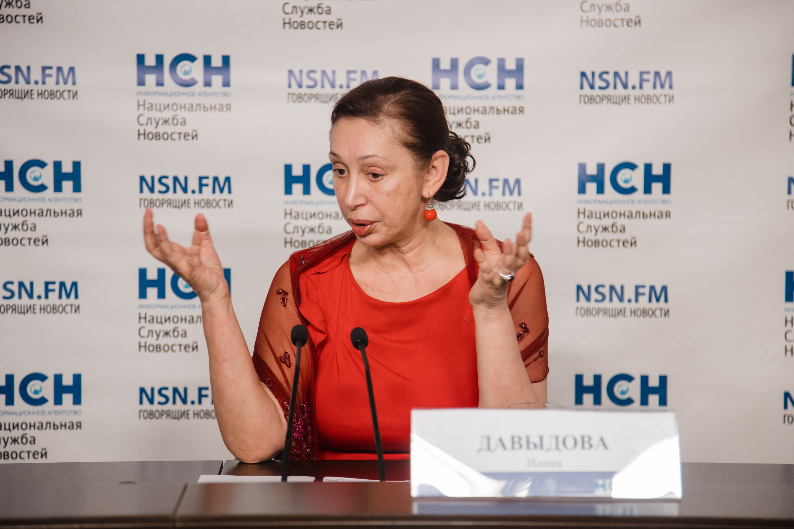 Пресс-конференция в НСН (Илона Давыдова). Фотограф Ольга Махалова — Санкт-Петербург, Москва, Нижний Новгород