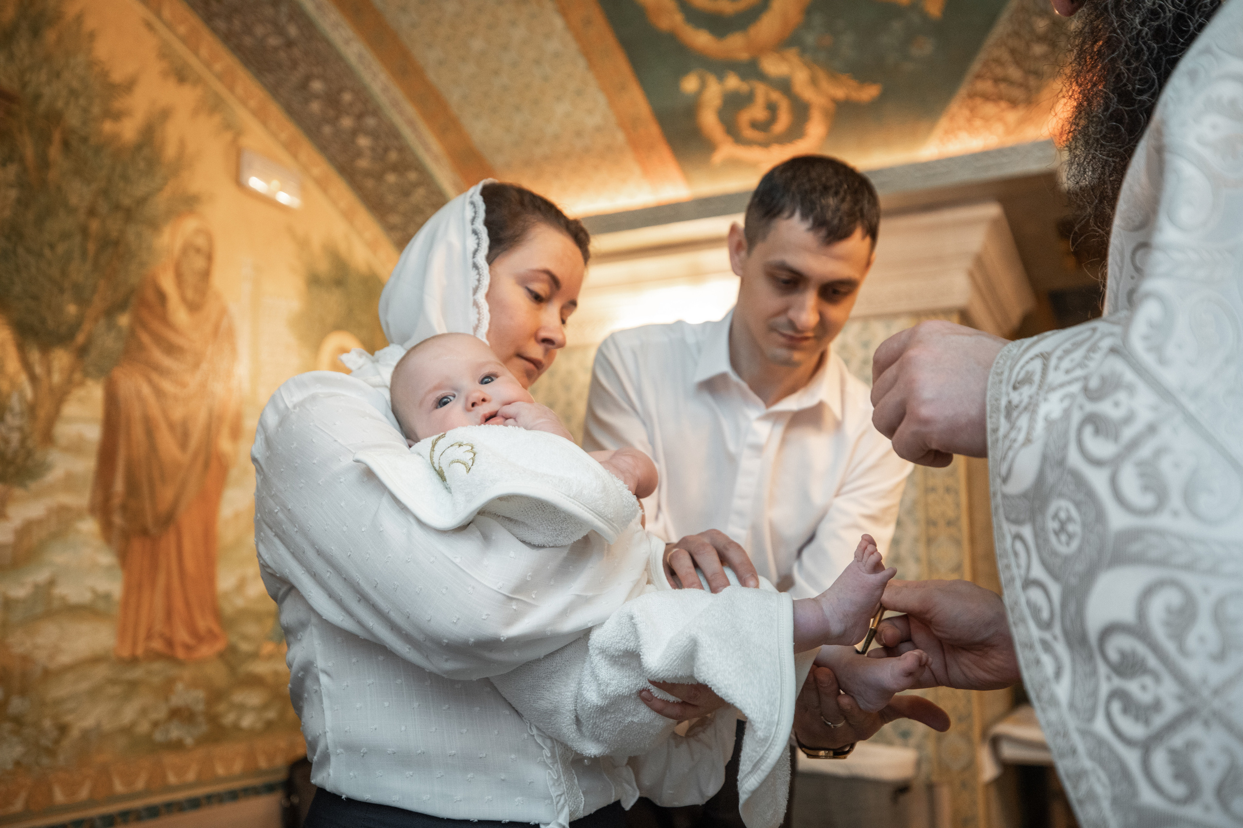 Крещение Дианы и Анжелики. Фотограф Крещение, Выписка москва