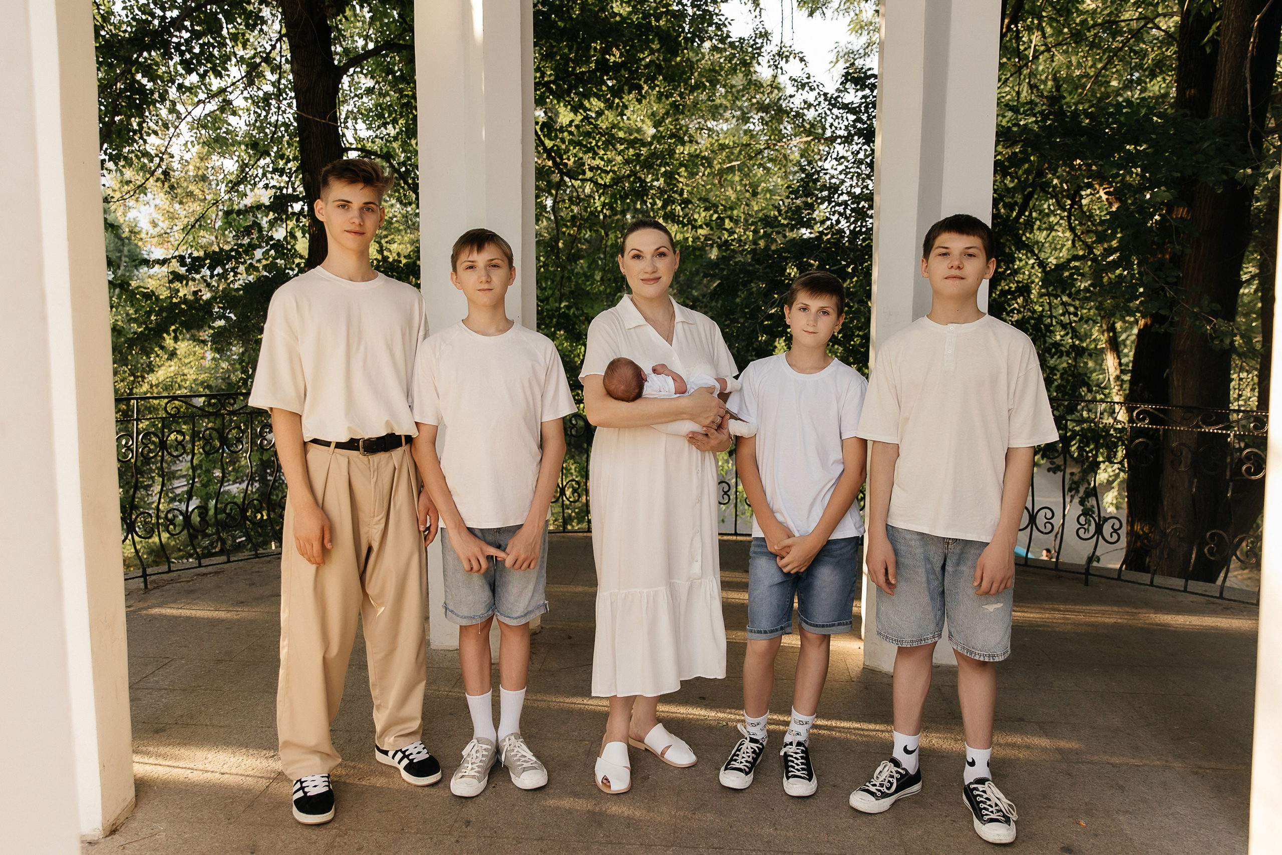 Семья из 7 детей. Свадебный и семейный фотограф Виолетта Сидельникова. Краснодар, Россия, Беларусь, Европа