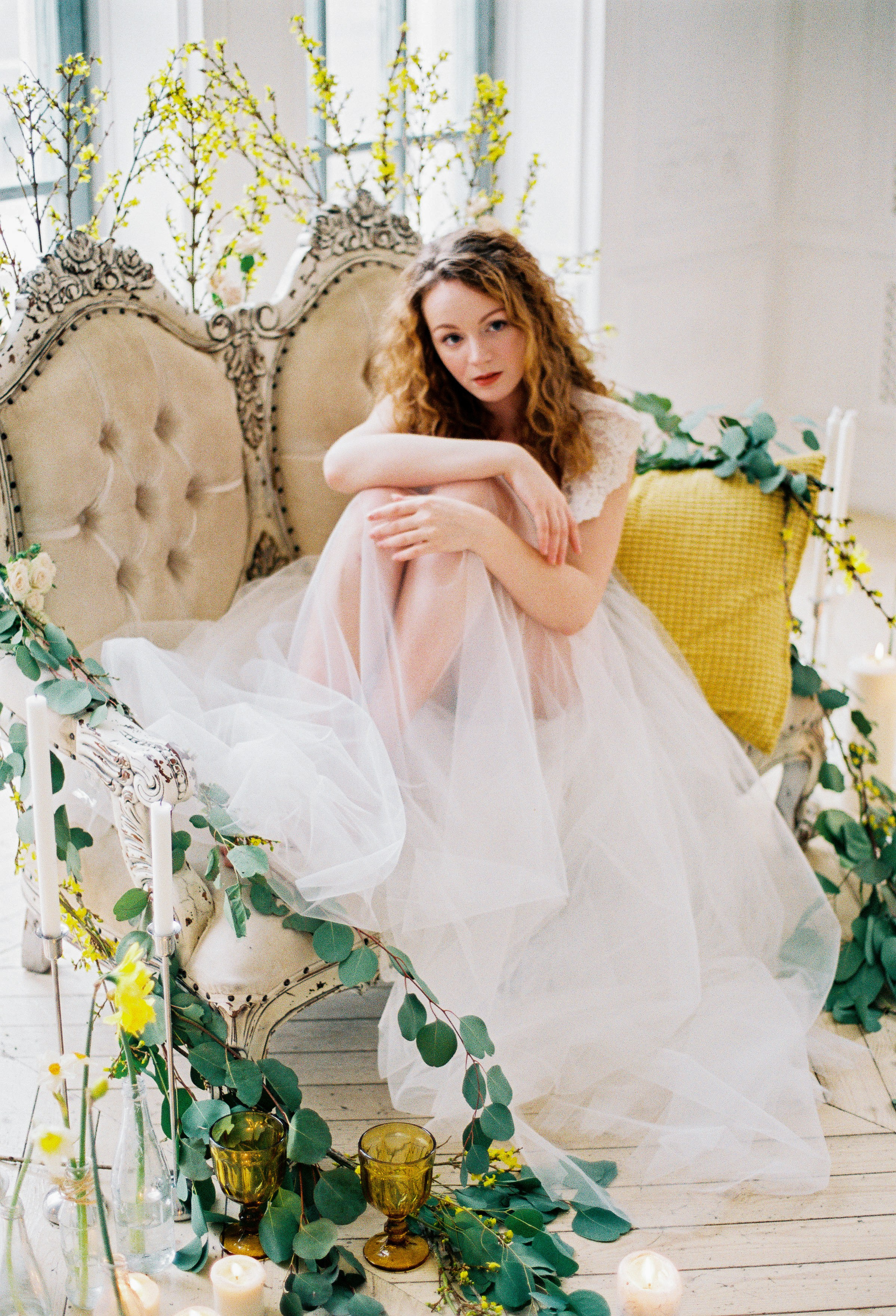 Свадебное утро невесты на плёнку в студии Royal, Москва