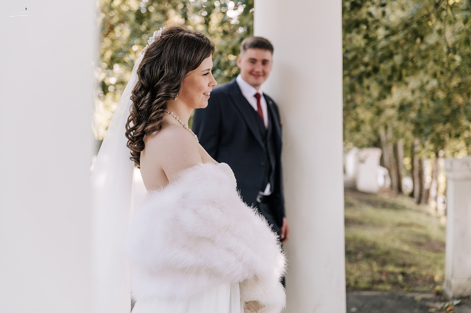 Свадебная прогулка Евгения и Анны в Дубне. Свадебный фотограф в Дубне Алексей Фонарёв