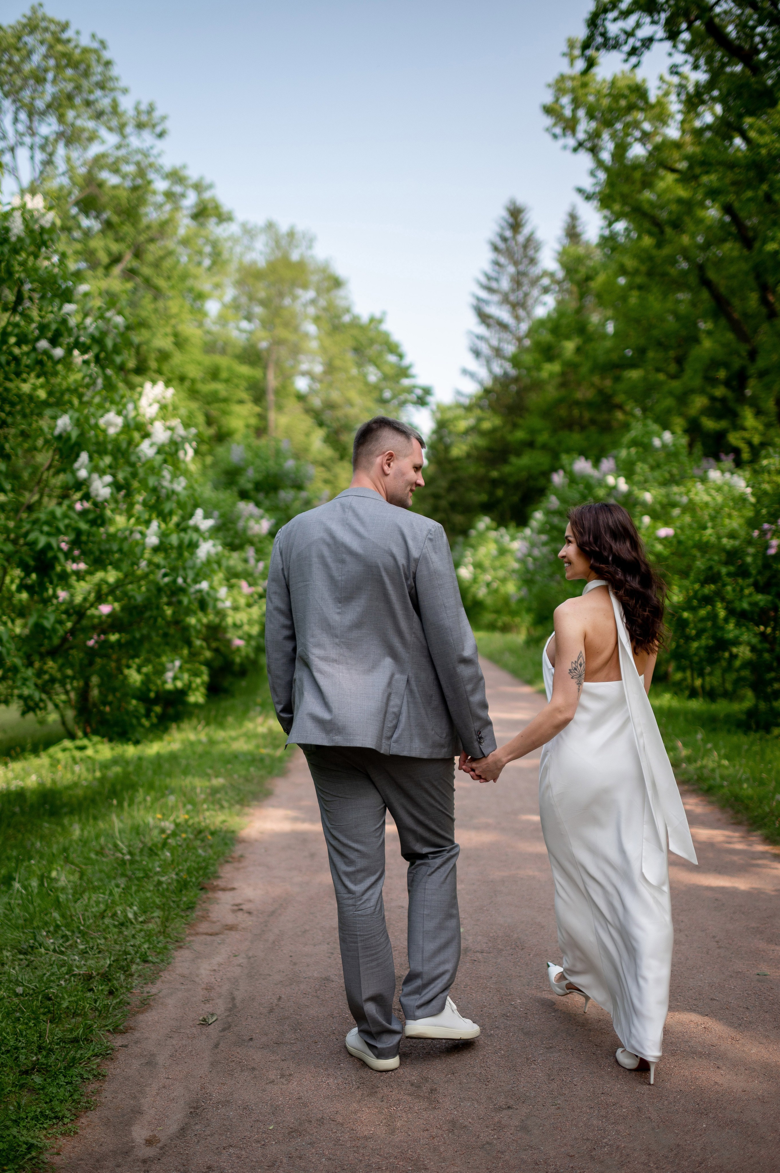 Алина и Алексей (прогулка на кабриолете, Академия Художеств, Екатерининский парк в Пушкине). Портретный, семейный и свадебный фотограф в Санкт-Петербурге и в Пушкине Ширяев Денис