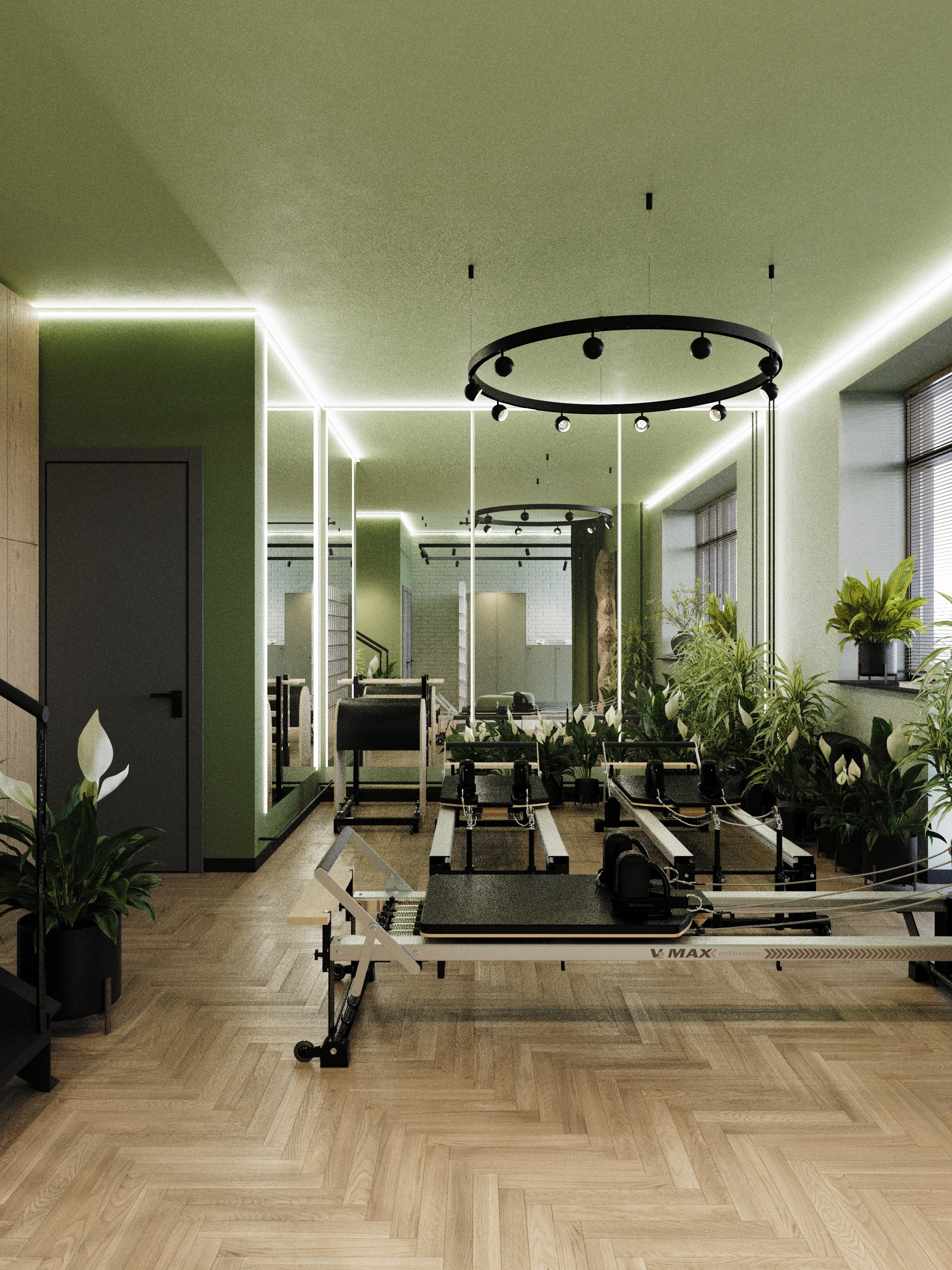 Студия пилатеса. Архитектурные интерьеры