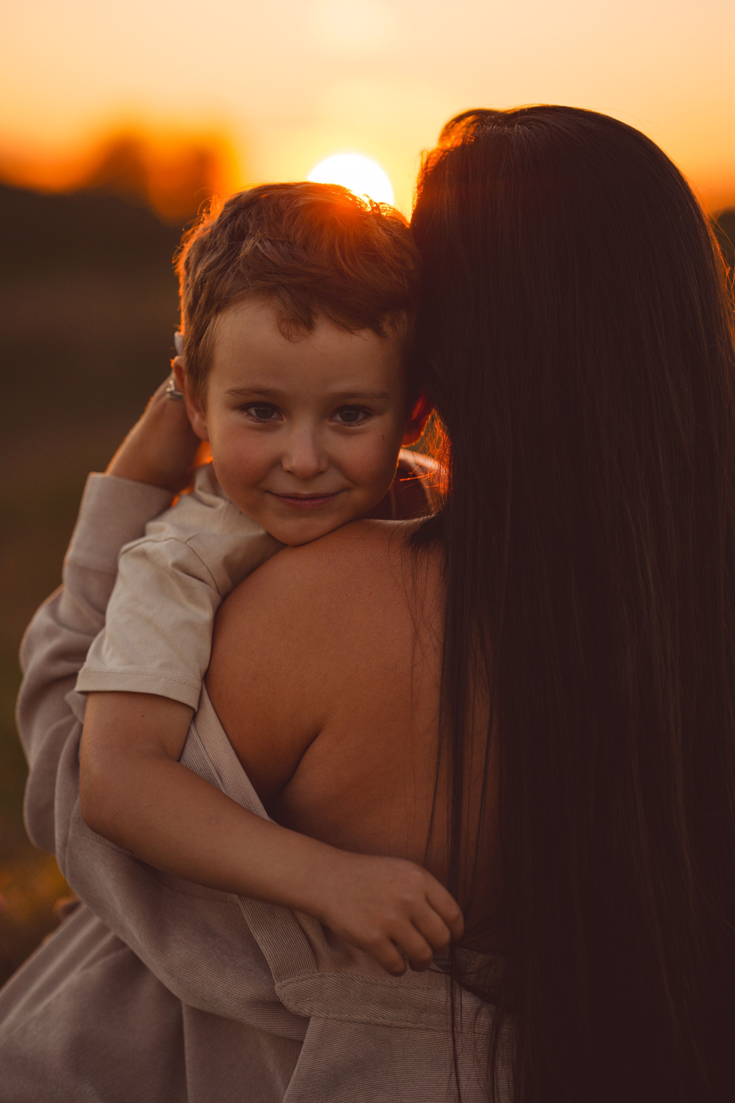 Семья Тони и Саши на закате. Семейный и портретный фотограф в Санкт-Петербурге Татьяна Гримоть