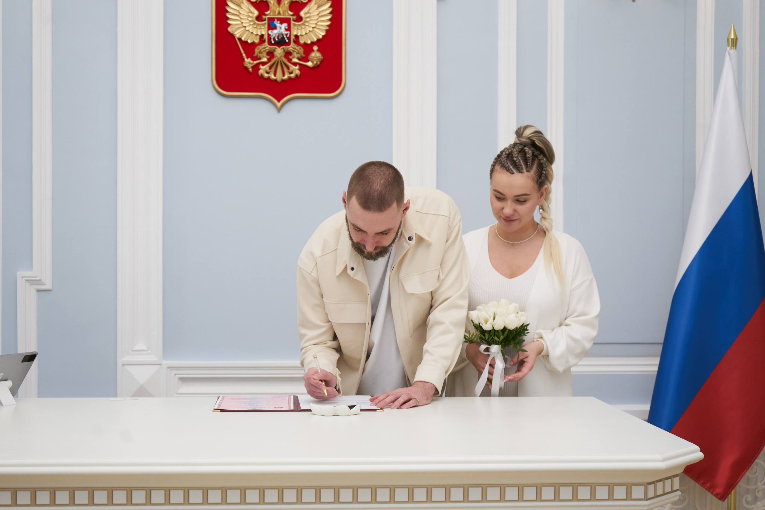 Свадебная фотосессия в студии. Фотограф Екатеринбург Кокшарова Александра